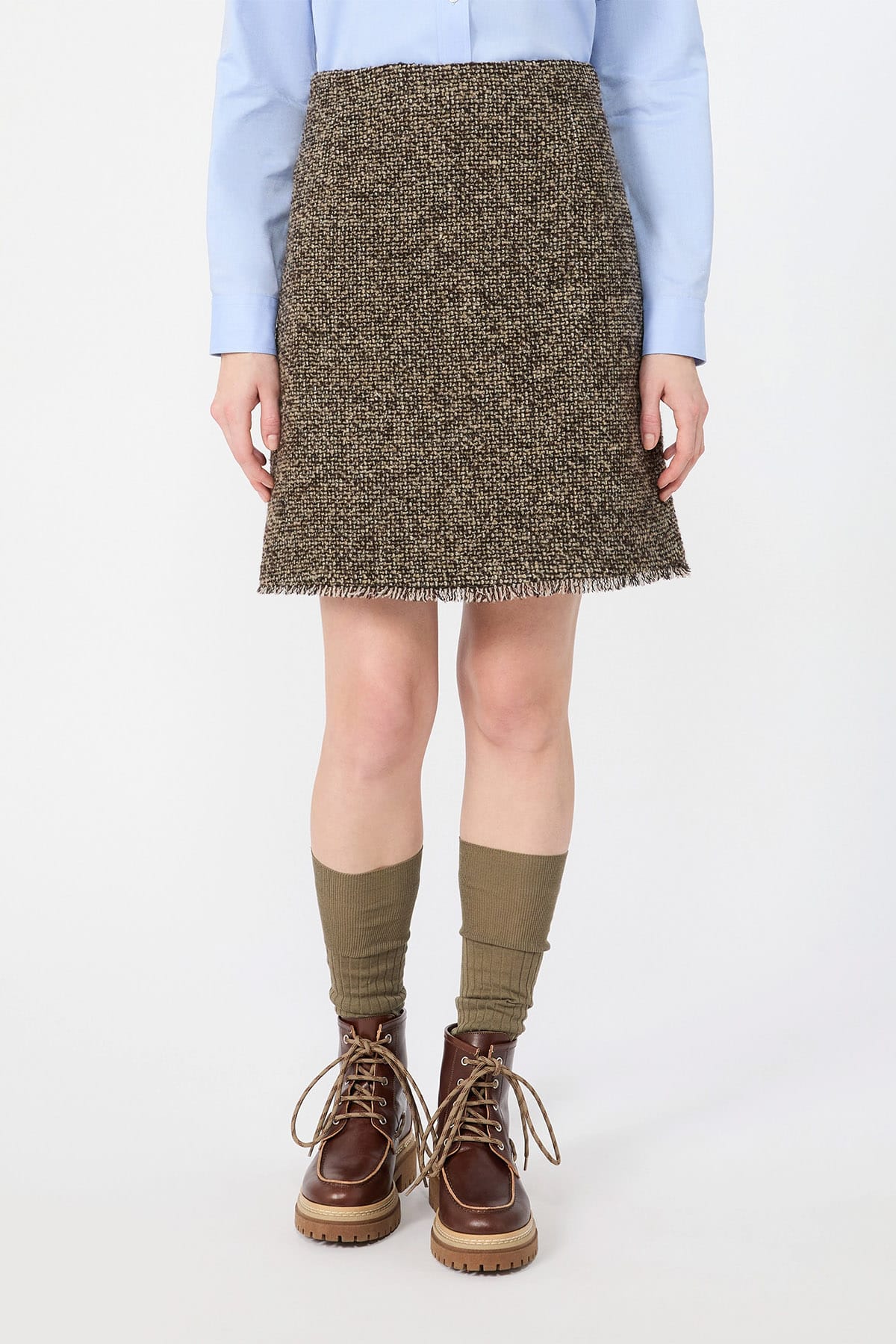 MAXMARA'S BRANDS GONNA  Gonna corto in tweel Max Mara Weekend Wkdabetaia