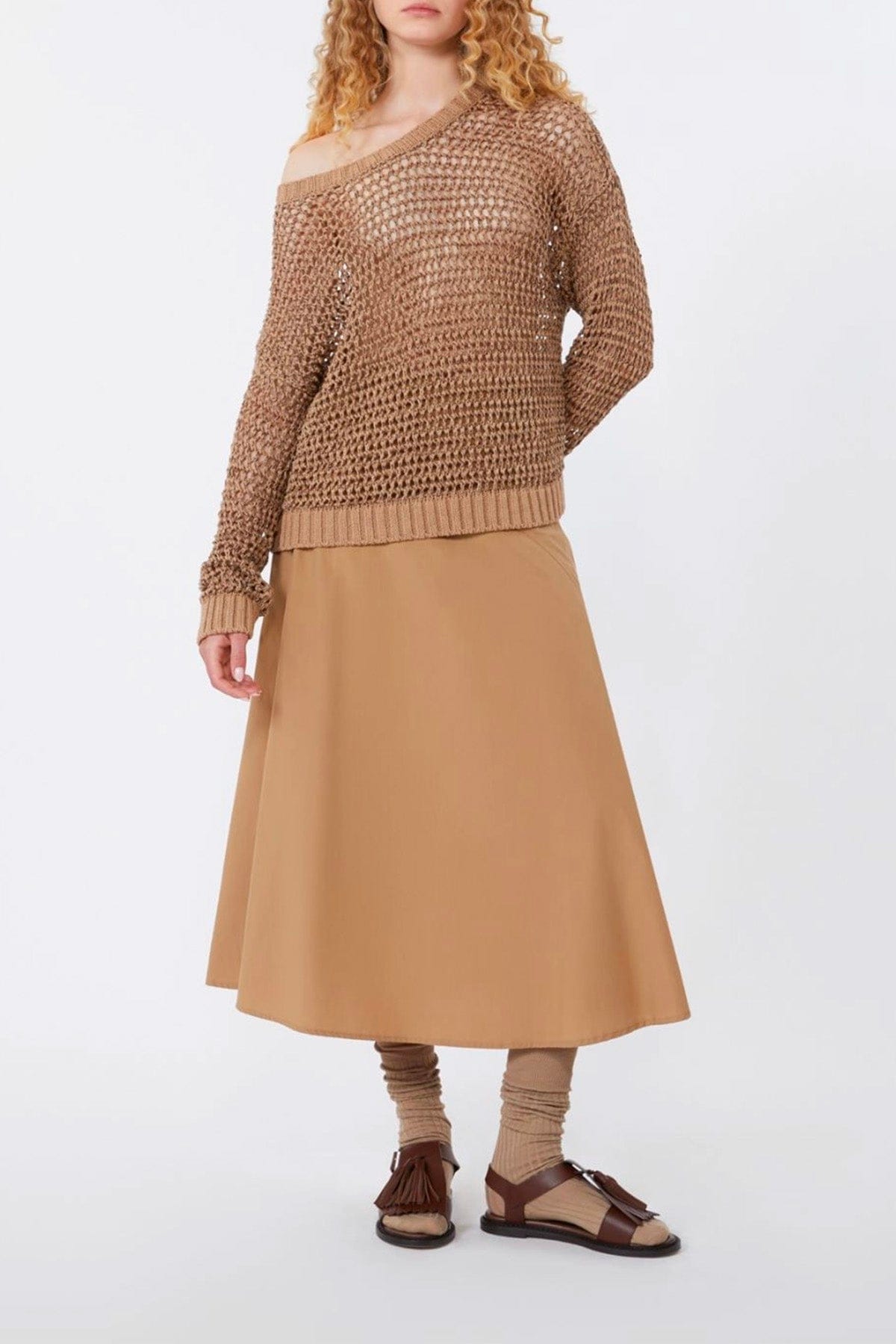 MAXMARA'S BRANDS GONNA  Gonna in cotone lunga Weekend Max Mara Wkdzattera