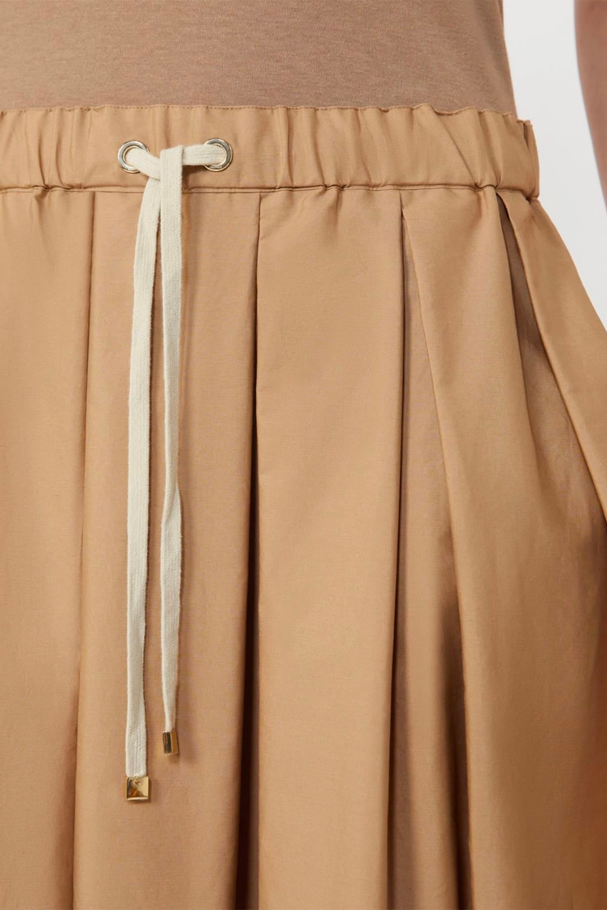 MAXMARA'S BRANDS GONNA  Gonna in popeline sabbia 'S Max Mara Smmpineta