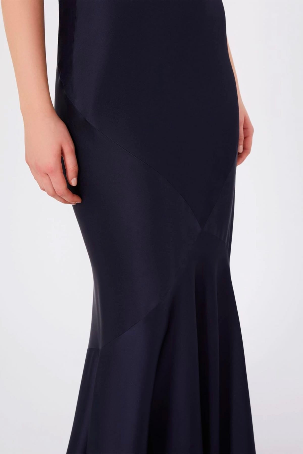 MAXMARA'S BRANDS GONNA  BLU / 34 Gonna in raso donna Max Mara Studio Mseacerbo