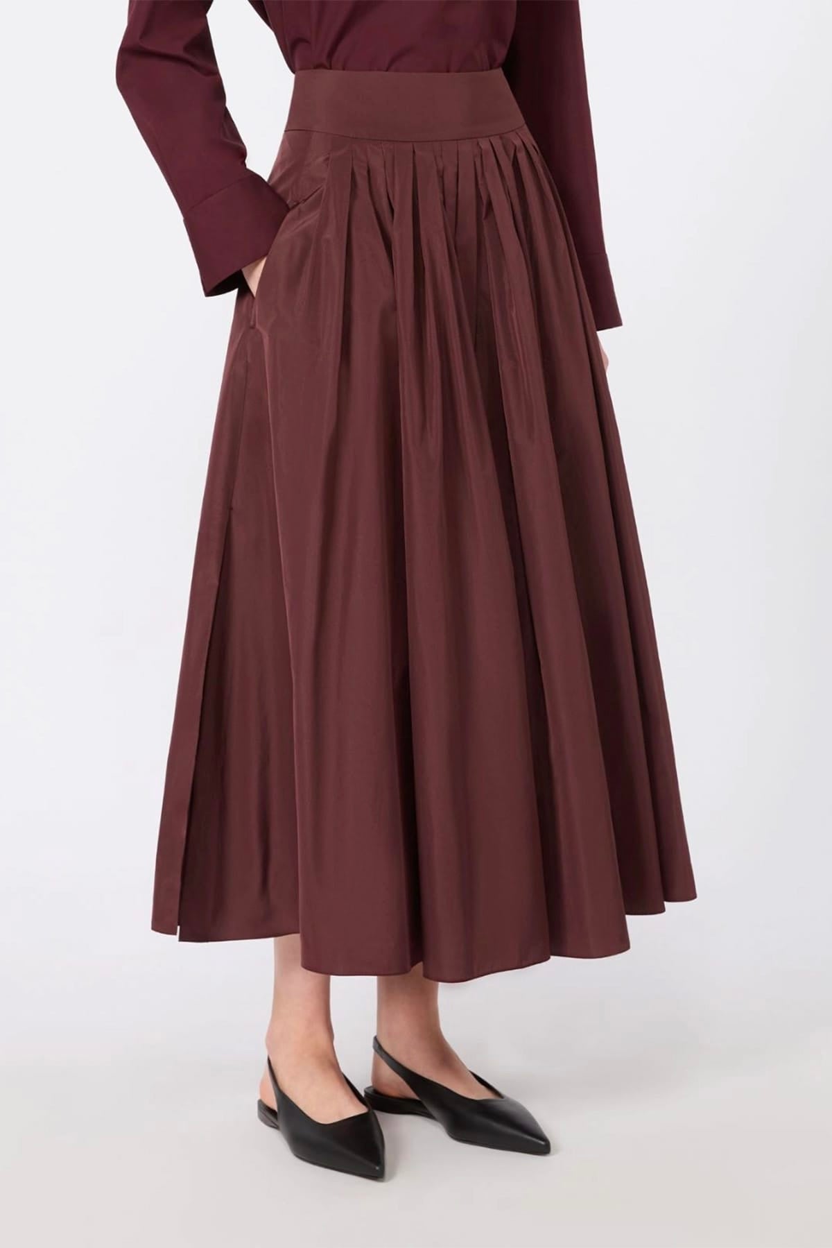MAXMARA'S BRANDS GONNA  Gonna in raso lunga 'S Max Mara Smmromina