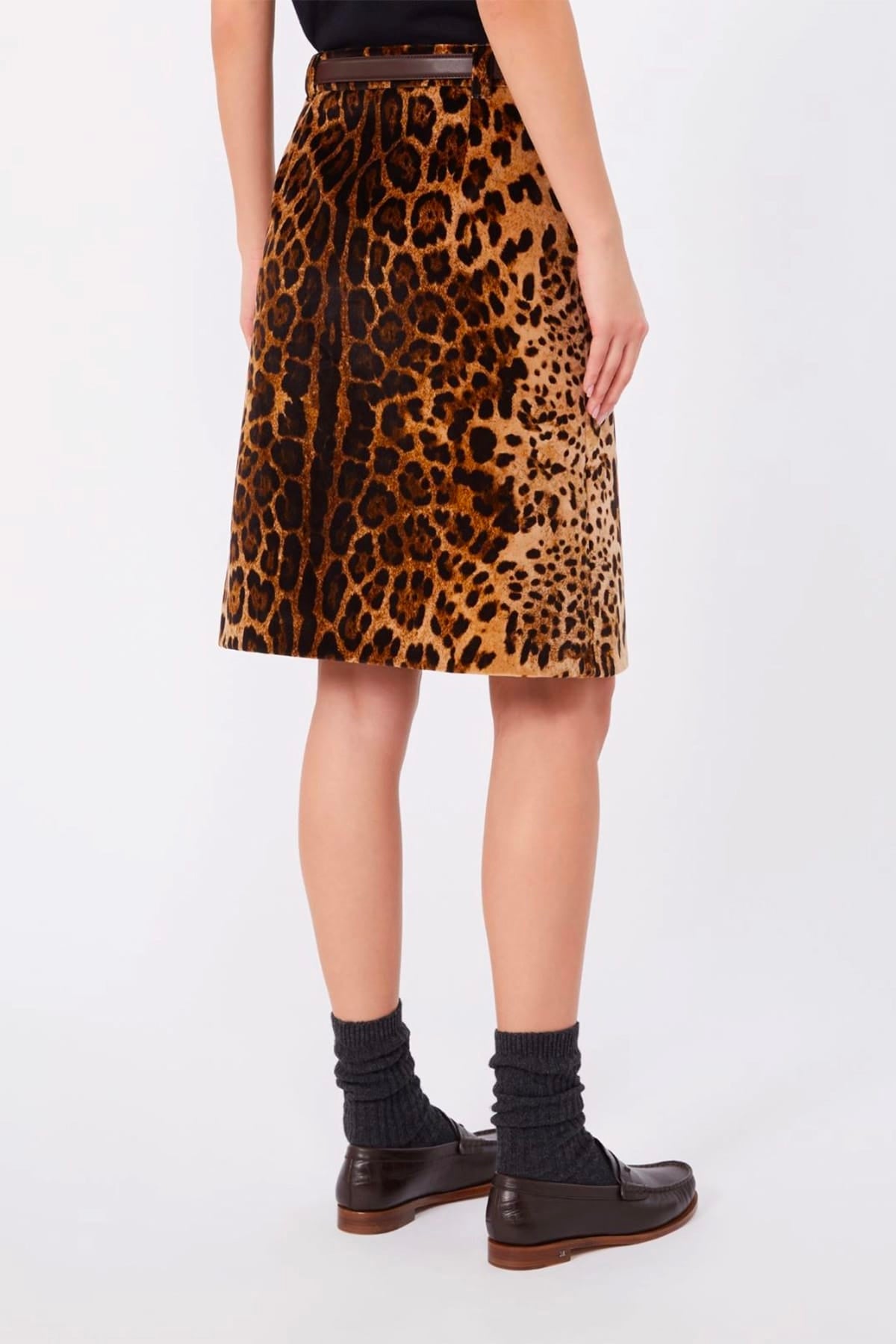 MAXMARA'S BRANDS GONNA  Gonna leopardata Max Mara Studio Mstfalange