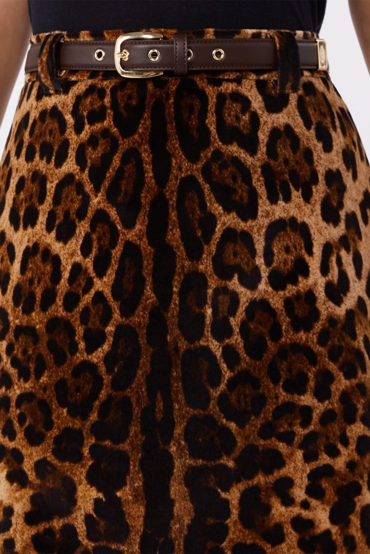 MAXMARA'S BRANDS GONNA  Gonna leopardata Max Mara Studio Mstfalange