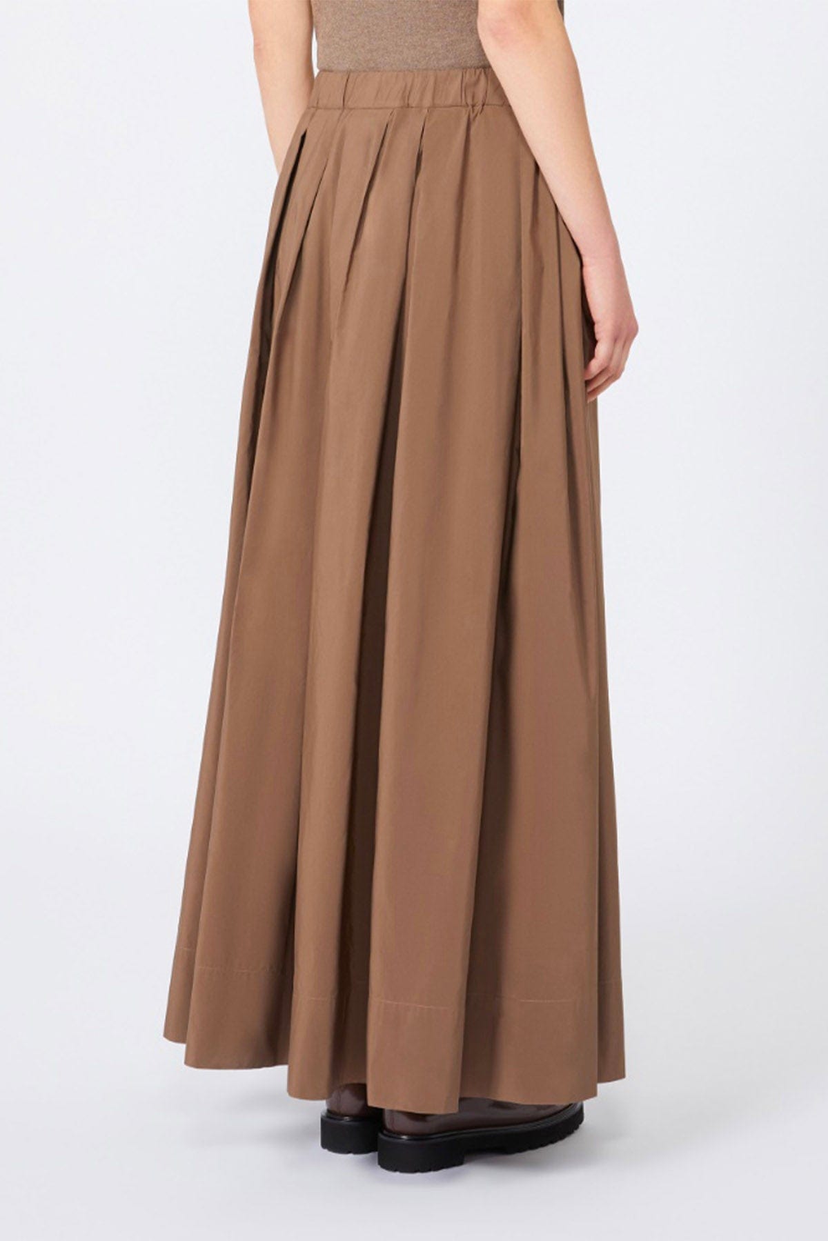 MAXMARA&#39;S BRANDS GONNA  Gonna lunga in raso di cotone &#39;S Max Mara Aloe
