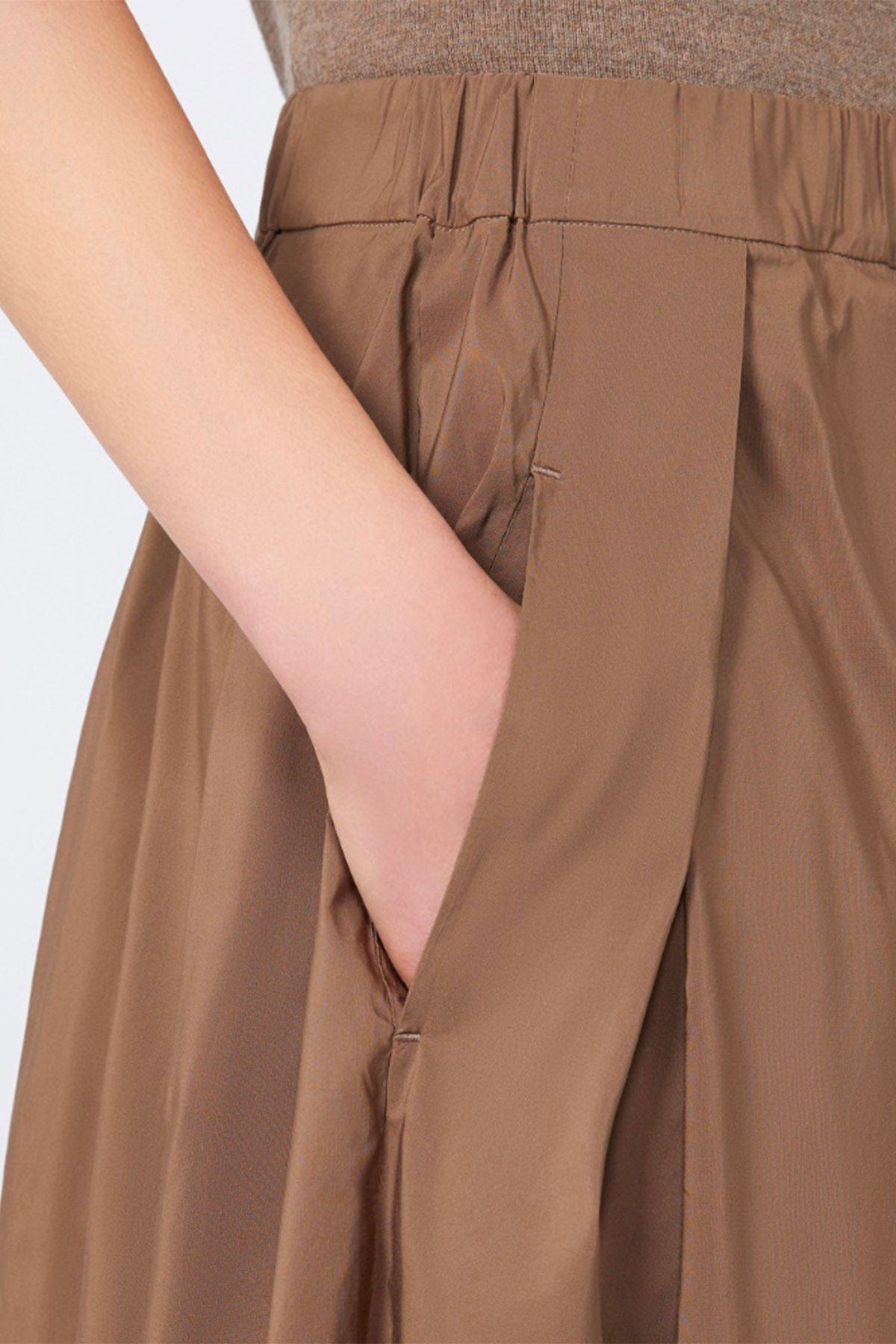 MAXMARA&#39;S BRANDS GONNA  Gonna lunga in raso di cotone &#39;S Max Mara Aloe