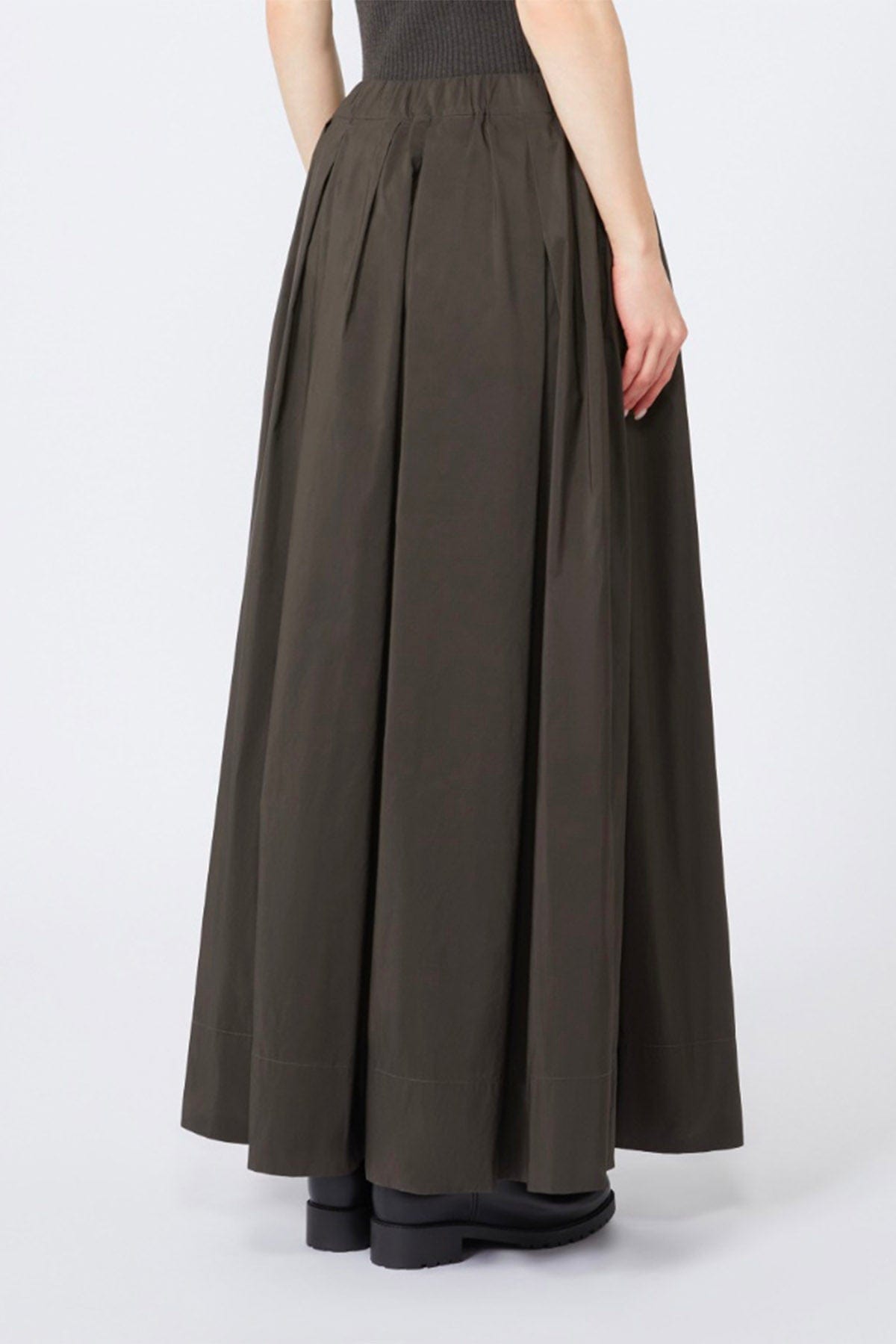 MAXMARA&#39;S BRANDS GONNA  Gonna lunga in raso di cotone &#39;S Max Mara Aloe