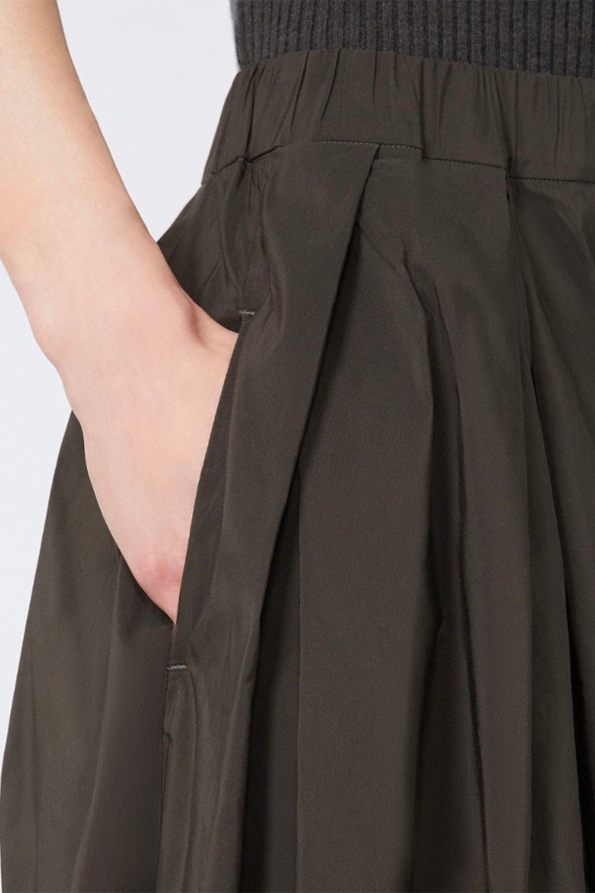 MAXMARA&#39;S BRANDS GONNA  Gonna lunga in raso di cotone &#39;S Max Mara Aloe