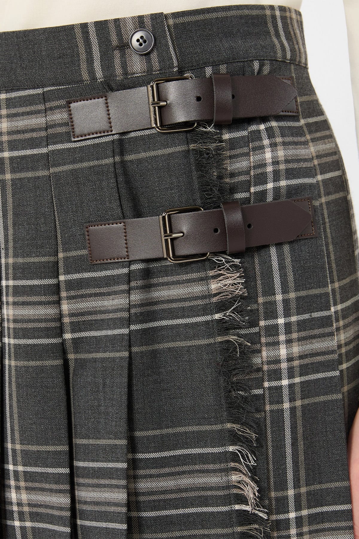 MAXMARA'S BRANDS GONNA  Gonna lunga plisse check Max Mara Weekend Wkdprisma