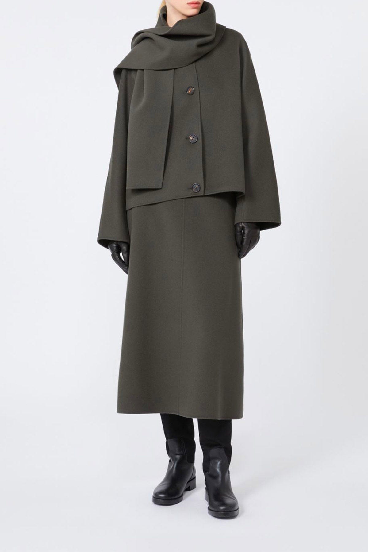 MAXMARA&#39;S BRANDS GONNA  Gonna lunga verde &#39;S Max Mara Gloria