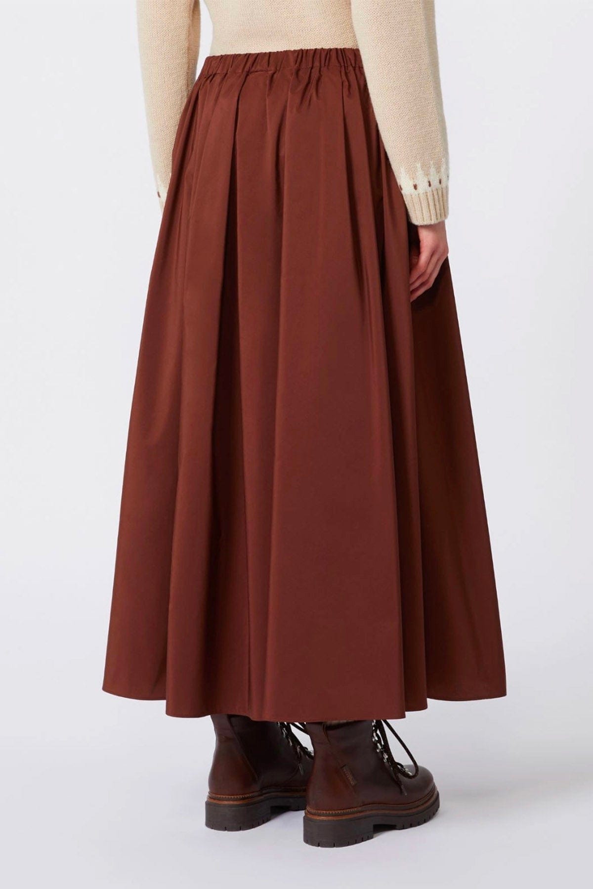 MAXMARA&#39;S BRANDS GONNA  Gonna marrone lunga Max Mara Weekend Bruno1234