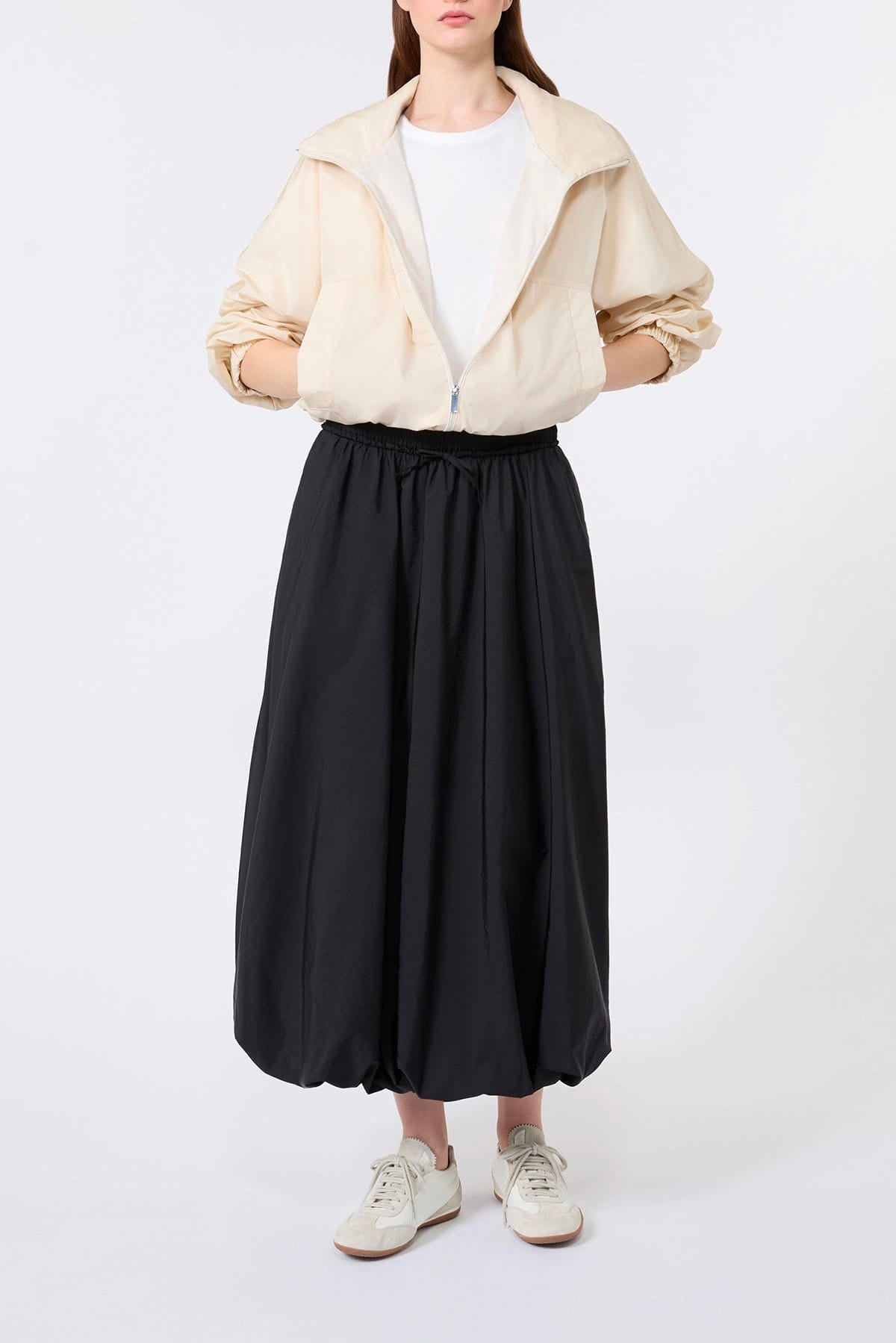 MAXMARA'S BRANDS GONNA  Gonna nera donna in taffetà Max Mara Weekend Wkciurma