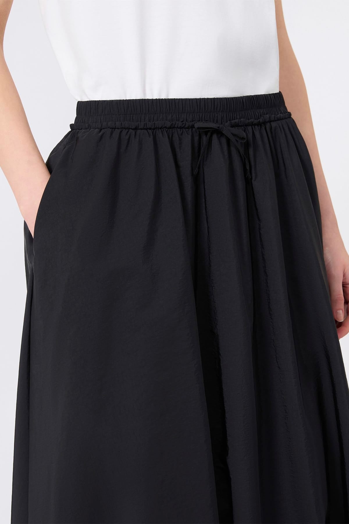 MAXMARA'S BRANDS GONNA  NERO / XXS Gonna nera donna in taffetà Max Mara Weekend Wkciurma
