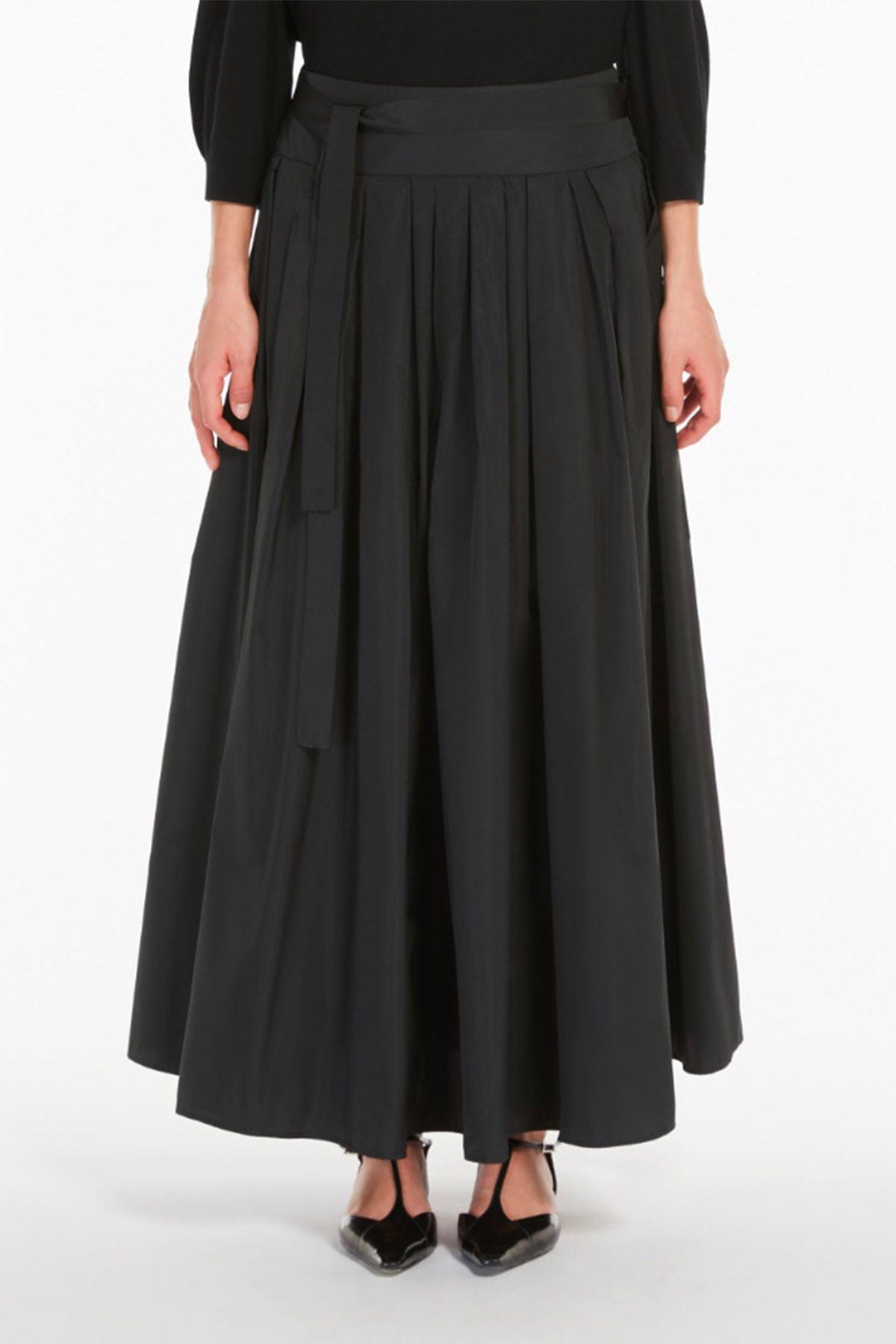 MAXMARA'S BRANDS GONNA  NERO / 34 Gonna nera donna plisse 'S Max Mara Gea