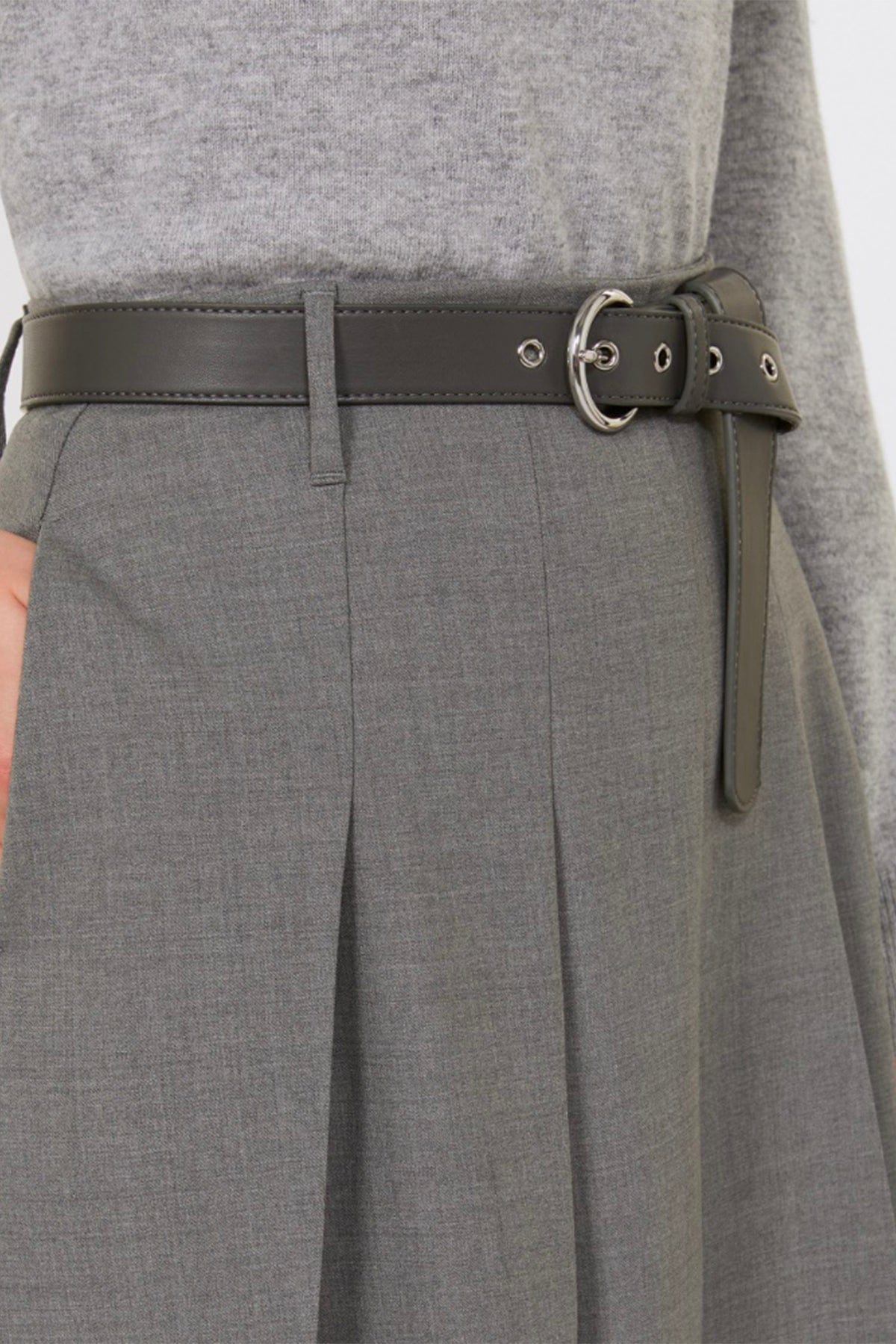 MAXMARA'S BRANDS GONNA  GRIGIO MEDIO / 34 Gonna plisse al ginocchio Max Mara Studio Gimmy