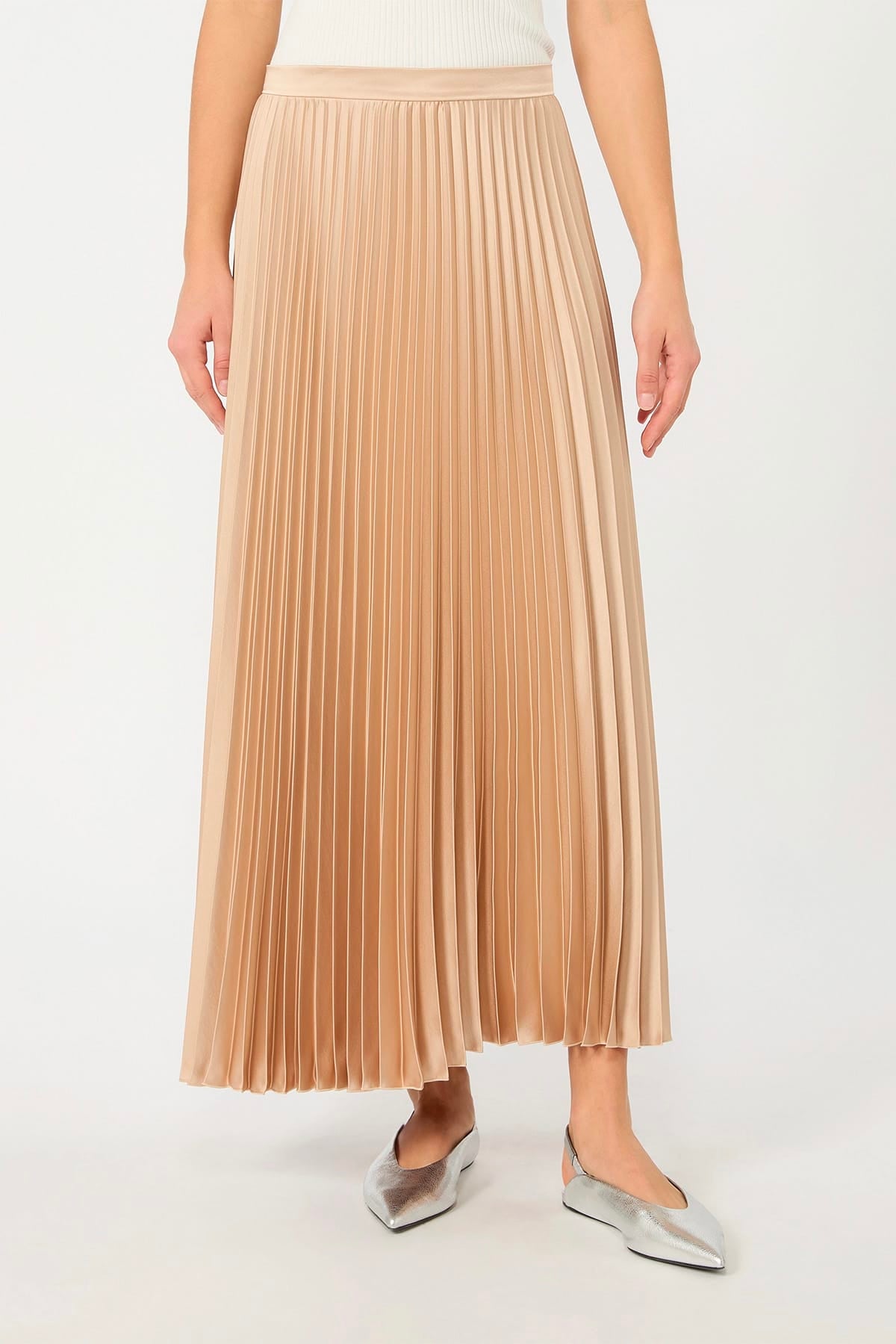 MAXMARA'S BRANDS GONNA  MARMO ROSA / 34 Gonna plissè lunga Max Mara Weekend Wkdnicchia
