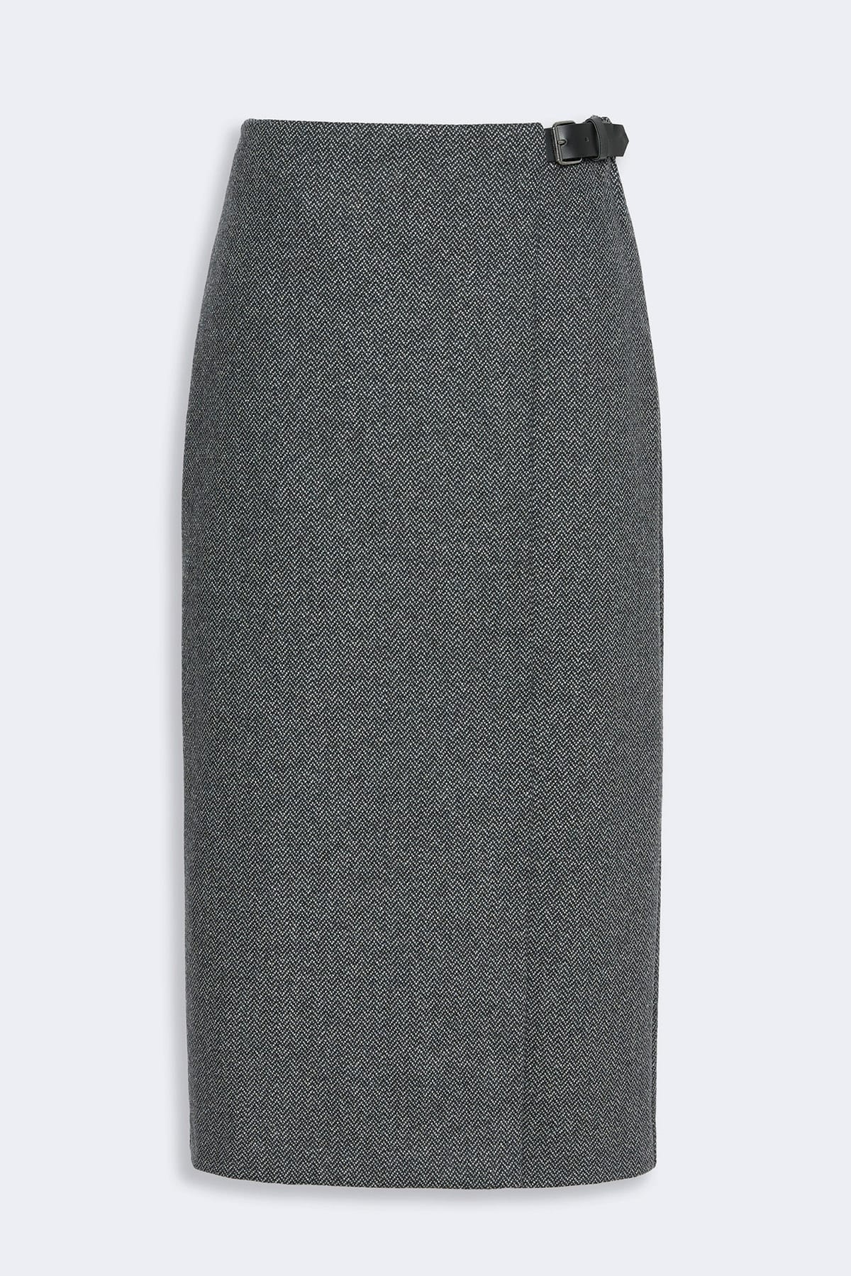 MAXMARA'S BRANDS GONNA IN JERSEY  CHEVRON GRIGIO / XXS Gonna in jersey donna Max Mara Weekend Wkdpetali