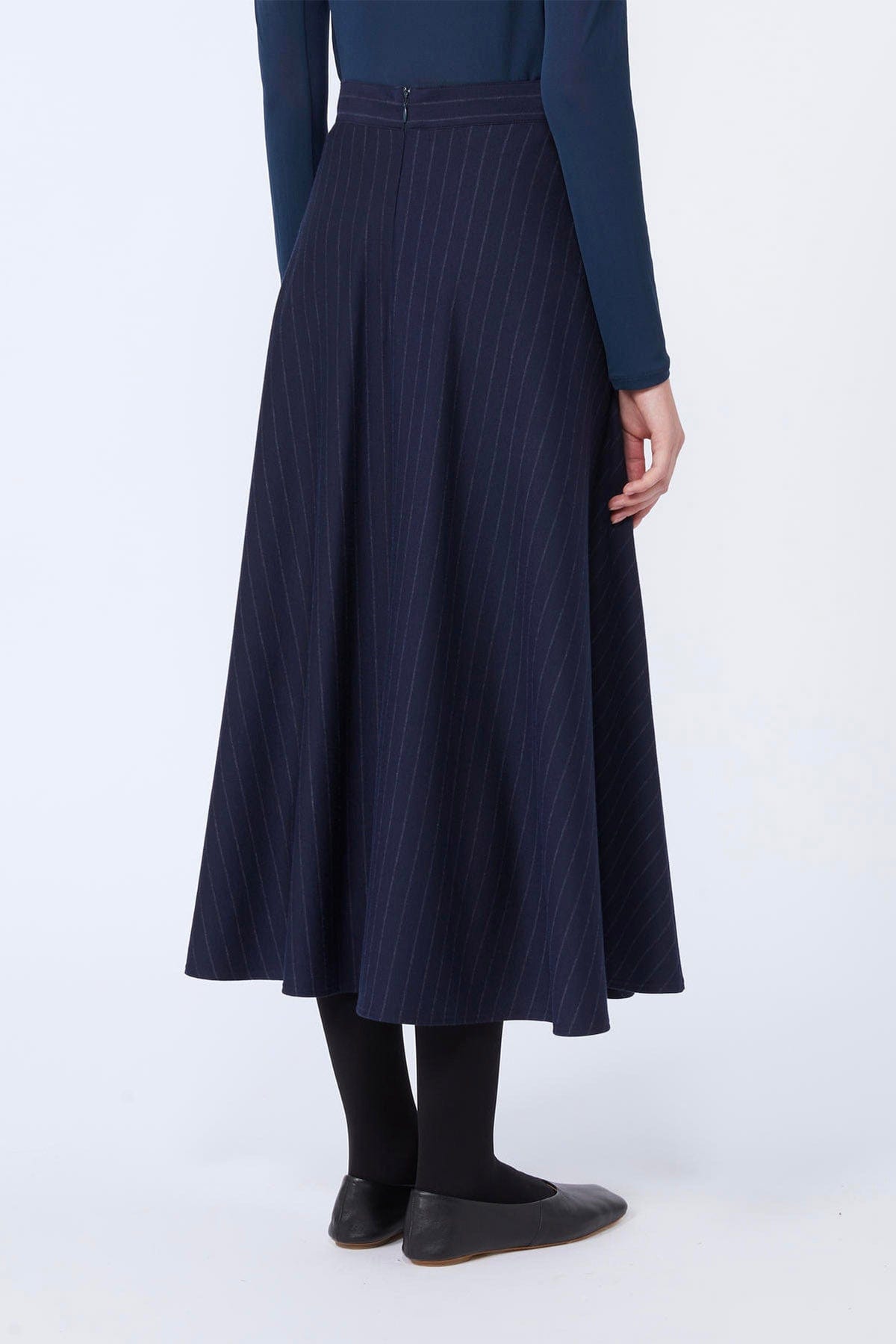 MAXMARA'S BRANDS GONNA IN JERSEY  BLU GESSATO / XXS Gonna blu lunga gessata Max Mara MM Pelota