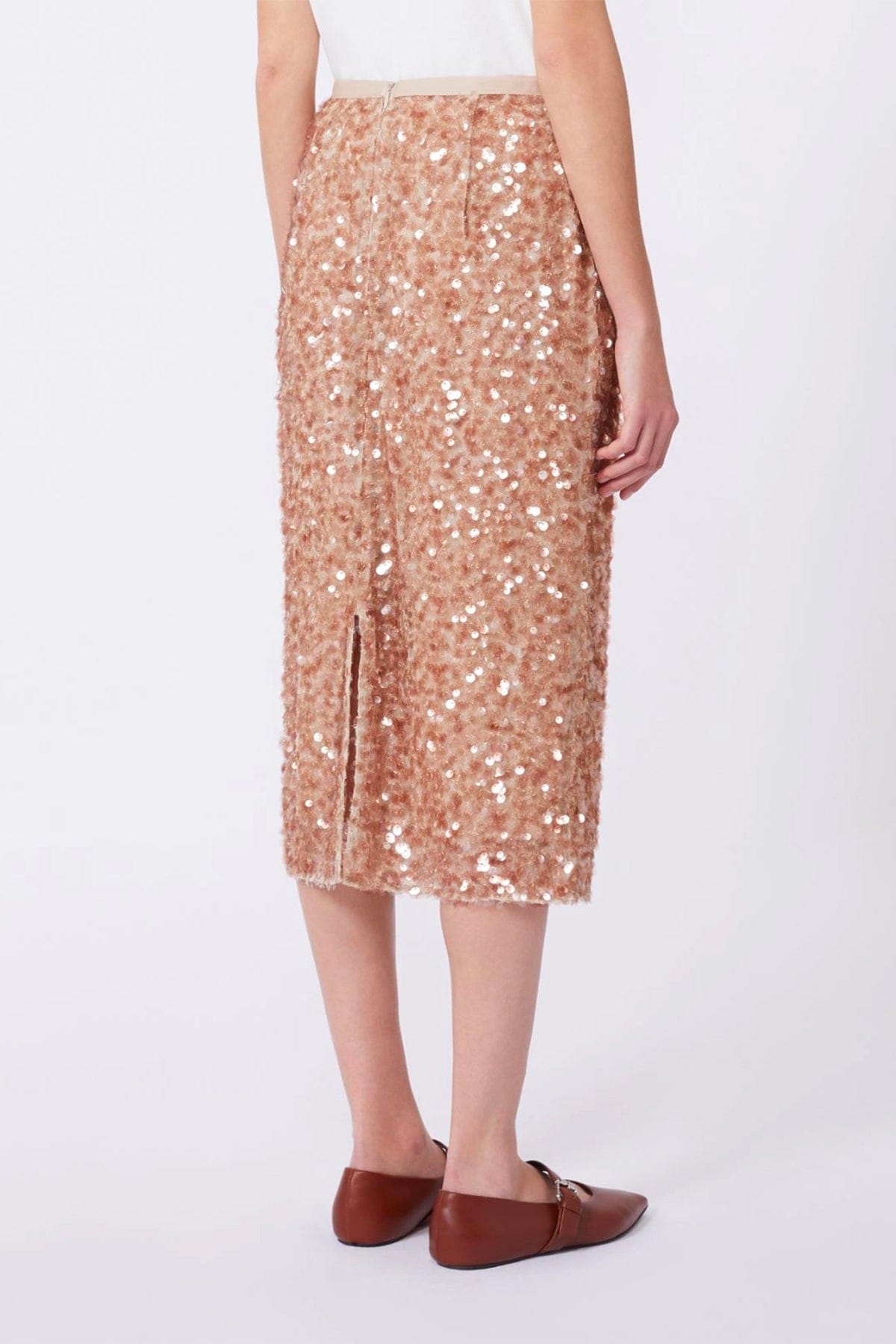 MAXMARA'S BRANDS GONNA IN JERSEY  Gonna con pailletes rosa Weekend Max Mara Wkdocchio