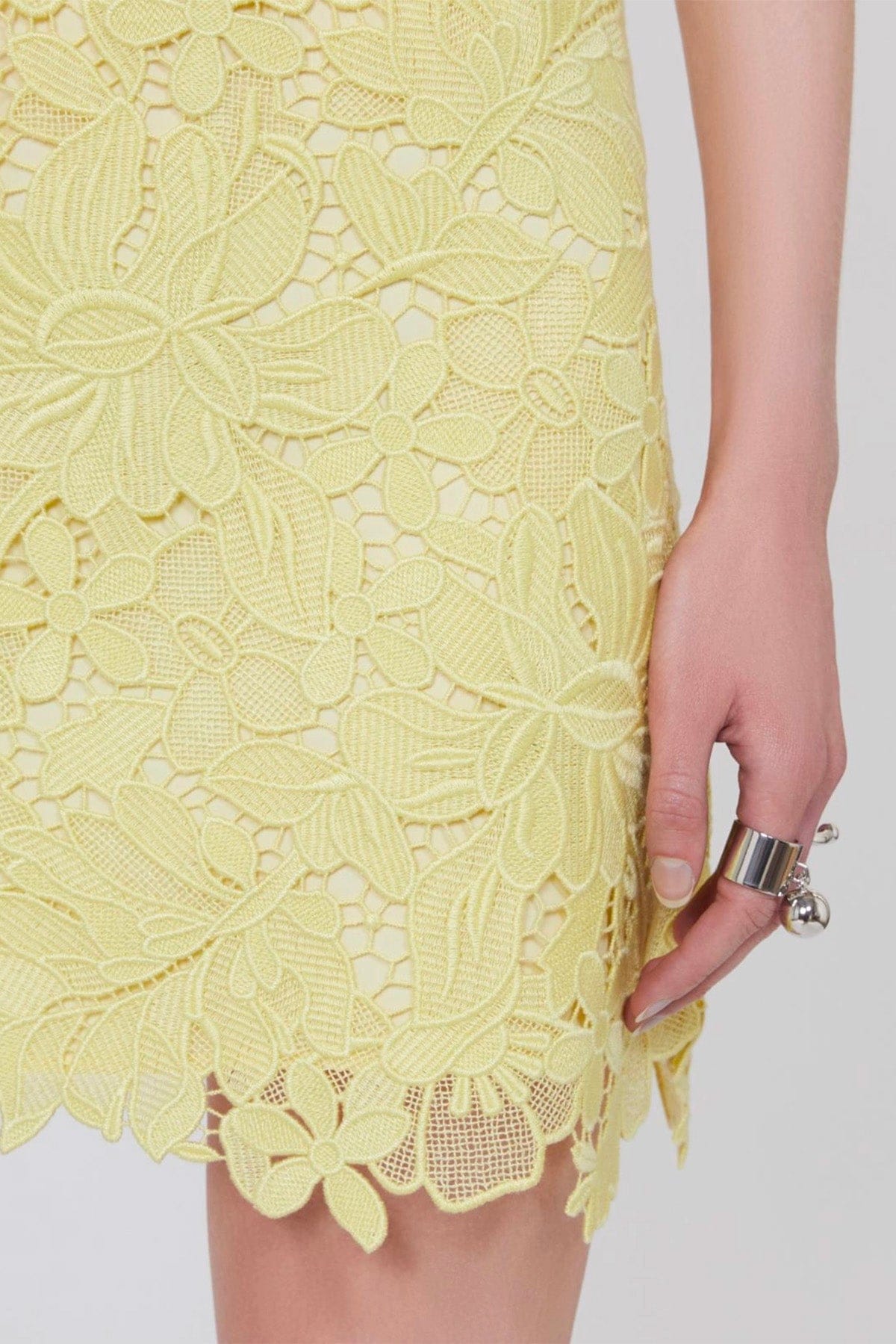 MAXMARA'S BRANDS GONNA IN JERSEY  Gonna corta pizzo gialla Sportmax Spxbora