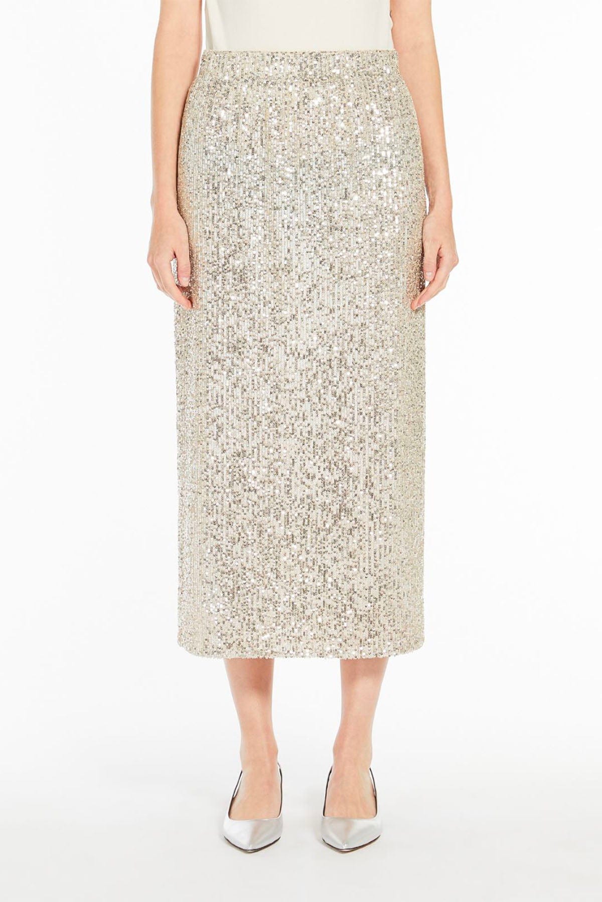 MAXMARA&#39;S BRANDS GONNA IN JERSEY  Gonna in Jersey Max Mara Weekend Paillettes Ottelia