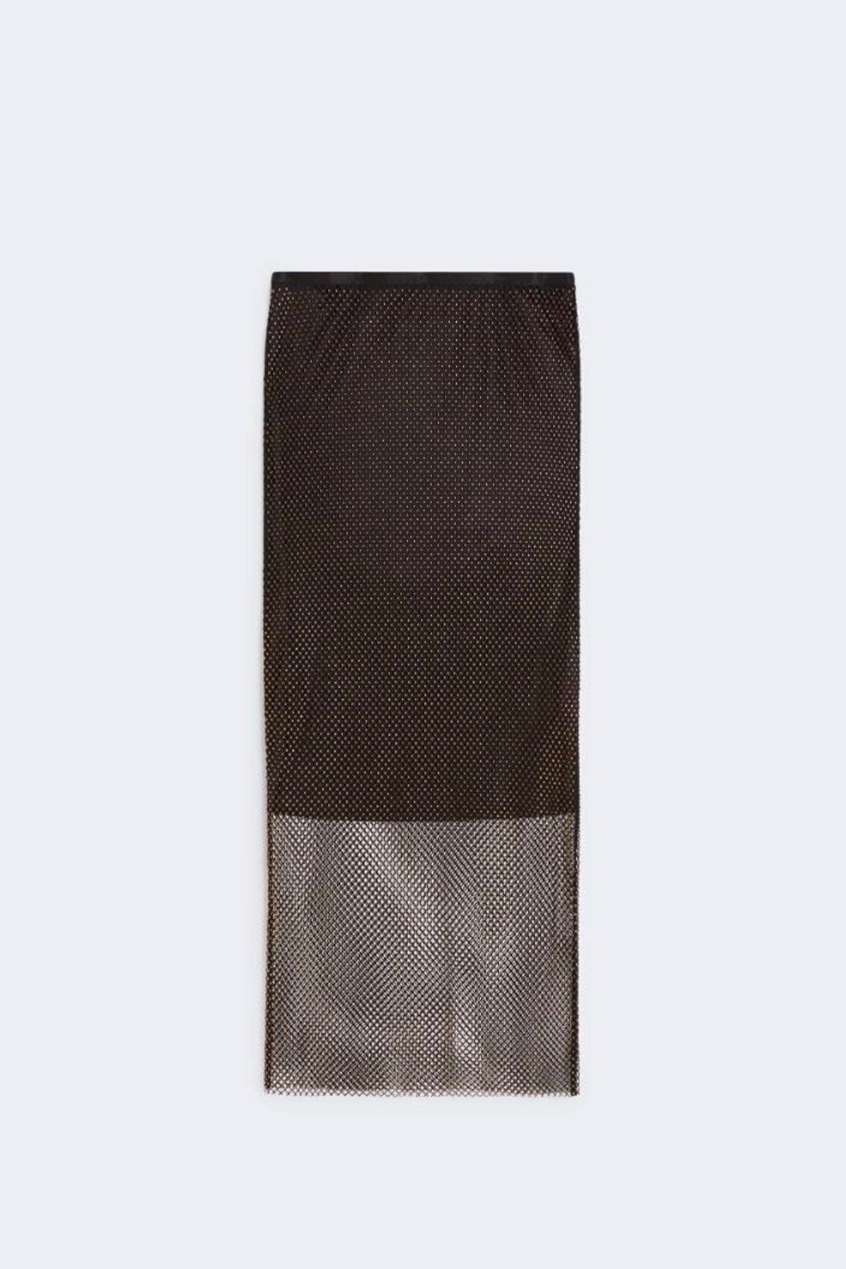 MAXMARA&#39;S BRANDS GONNA IN JERSEY  NERO CON STRASS / XXS Gonna in rete con strass Sportmax Rete