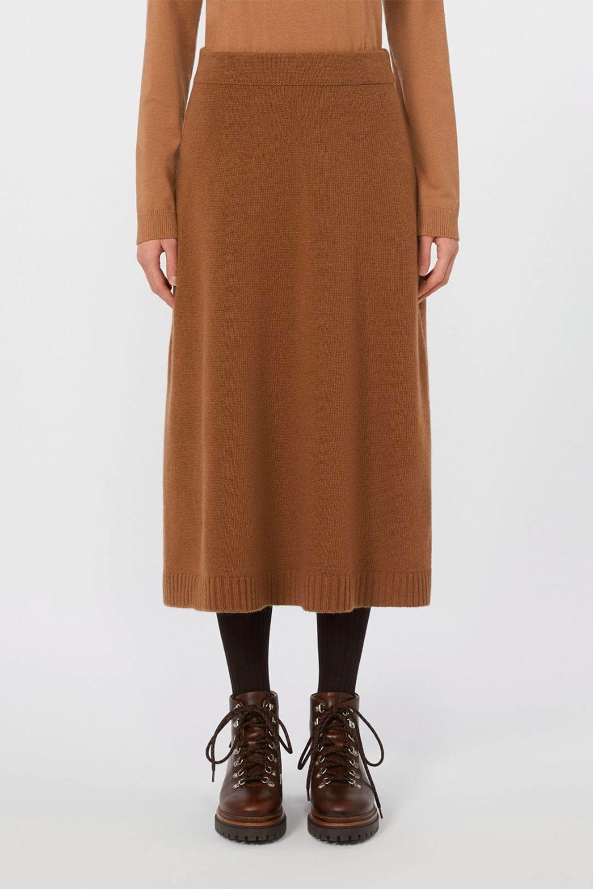 MAXMARA'S BRANDS GONNA IN MAGLIA  NOCCIOLA / XXS Gonna in maglia Weekend Max Mara Barnaba