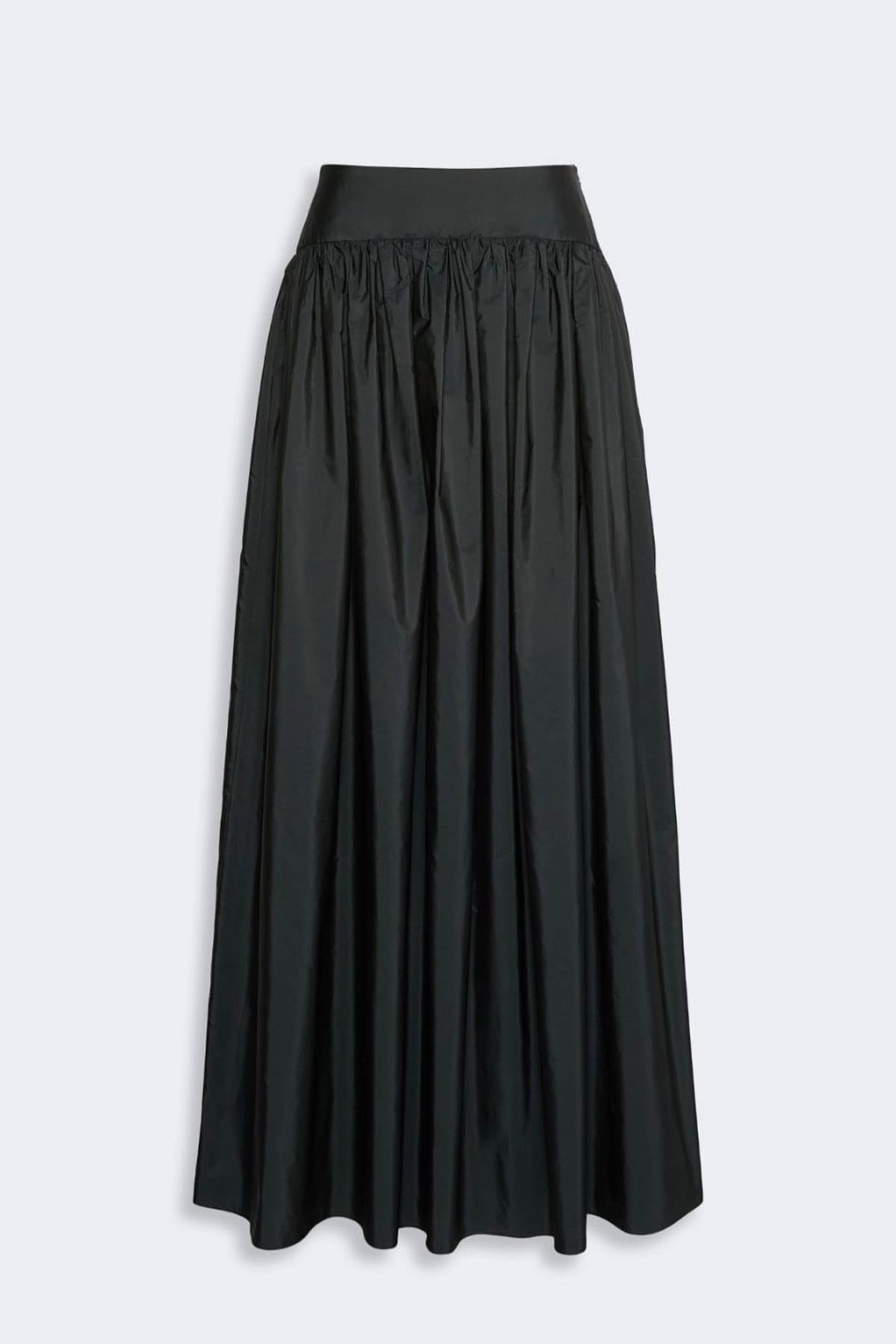 MAXMARA'S BRANDS GONNA  NERO / 34 Gonna in raso e seta lunga elegante Max Mara Studio Mseeroico