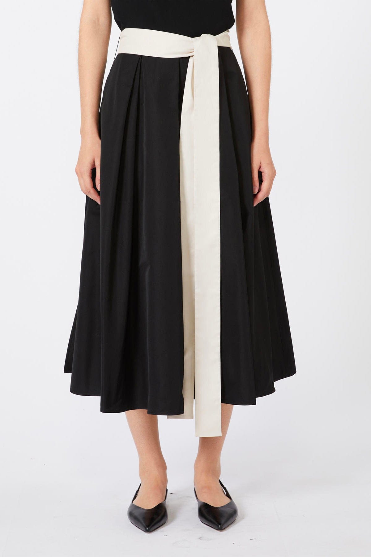 MAXMARA'S BRANDS GONNA  NERO / 34 Gonna lunga in twill 'S Max Mara Smmbaschi