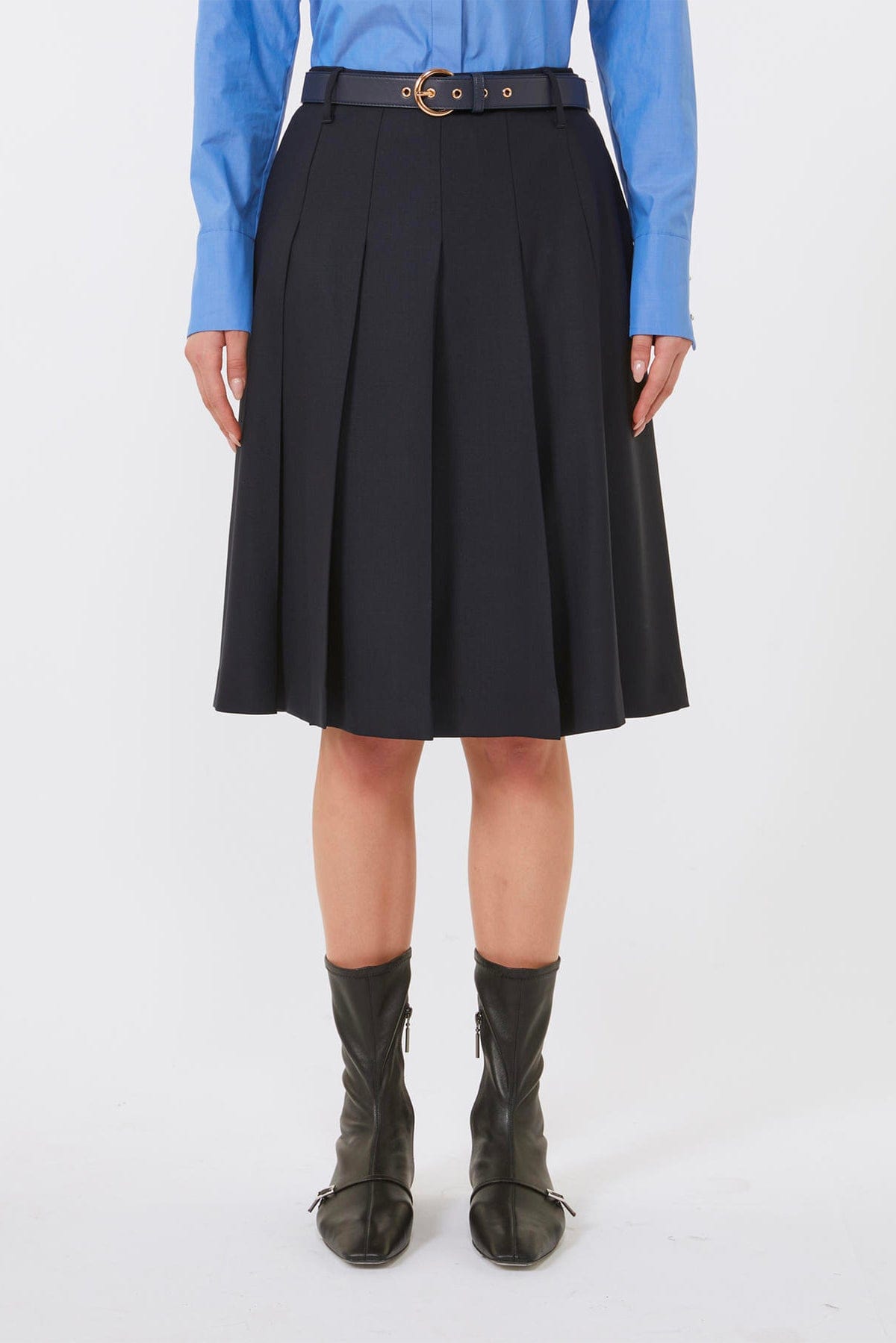 MAXMARA&#39;S BRANDS GONNA  NERO / 34 Gonna plisse al ginocchio Max Mara Studio Gimmy
