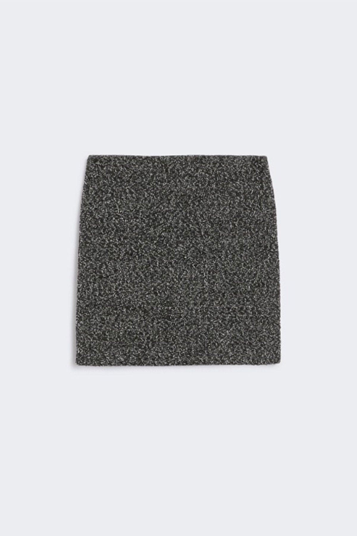 MAXMARA'S BRANDS GONNA  NERO / 34 Minigonna in lana fantasia Sportmax Anemone