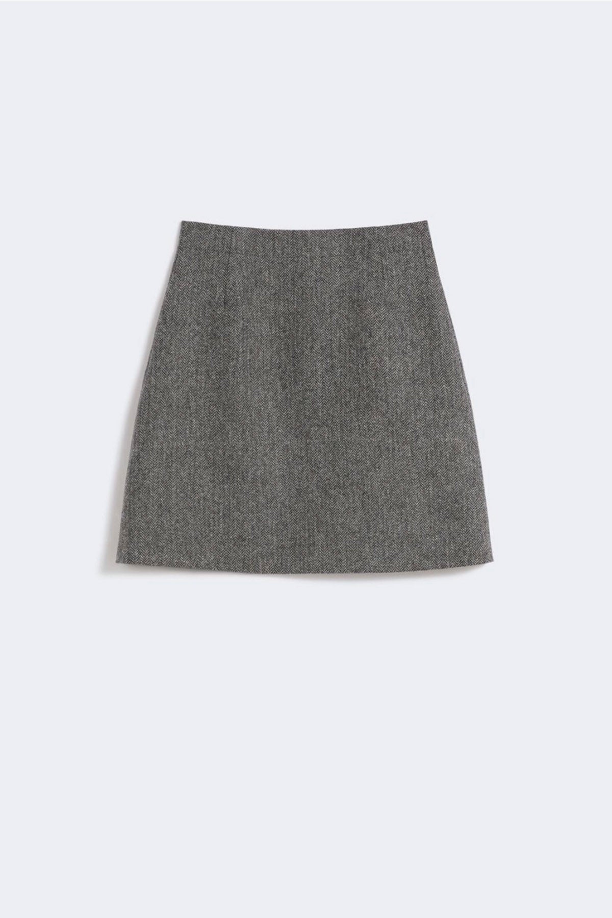 MAXMARA'S BRANDS GONNA  NERO DISEGNO CHEVRON / 34 Gonna corta in lana Weekend Max Mara Marche