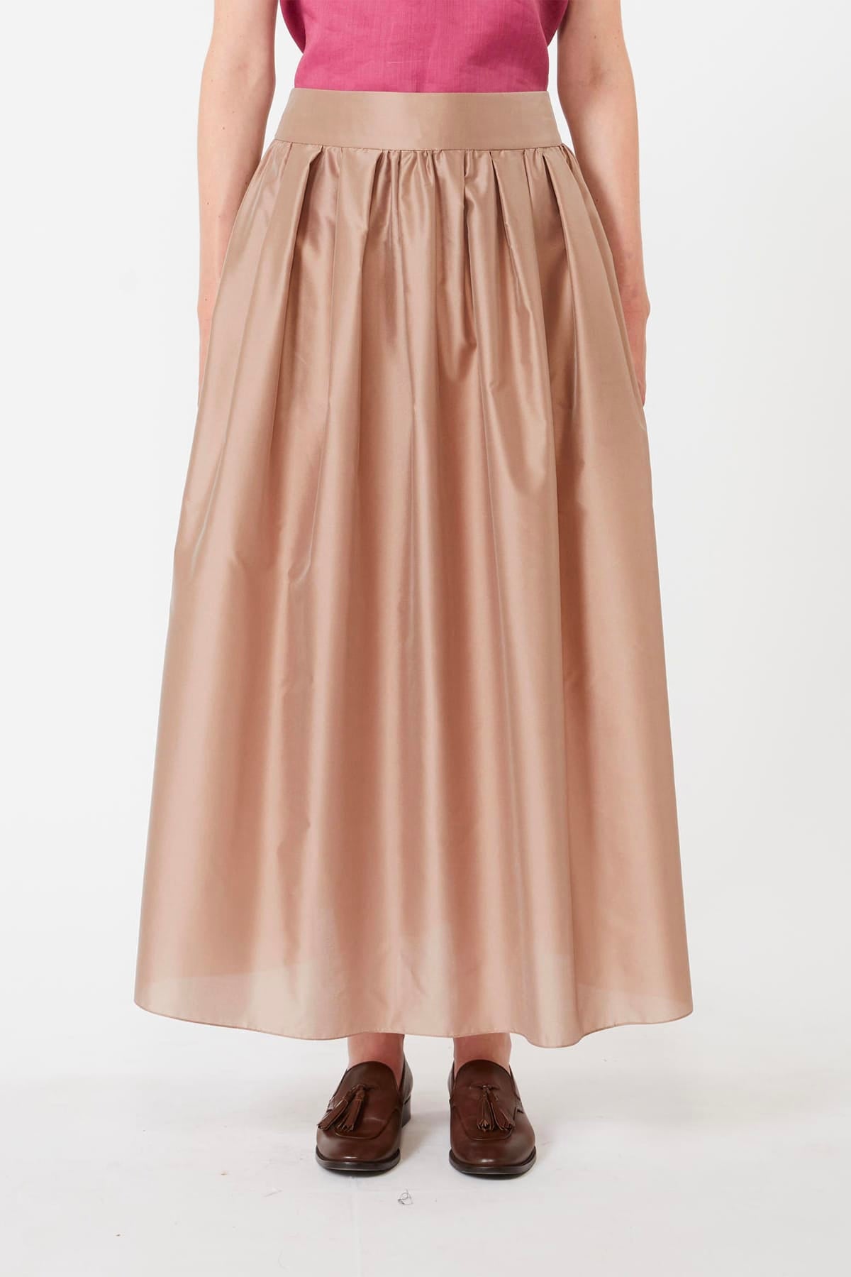 MAXMARA'S BRANDS GONNA  ROSA / 34 Gonna in misto seta donna 'S Max Mara Smmeffetto