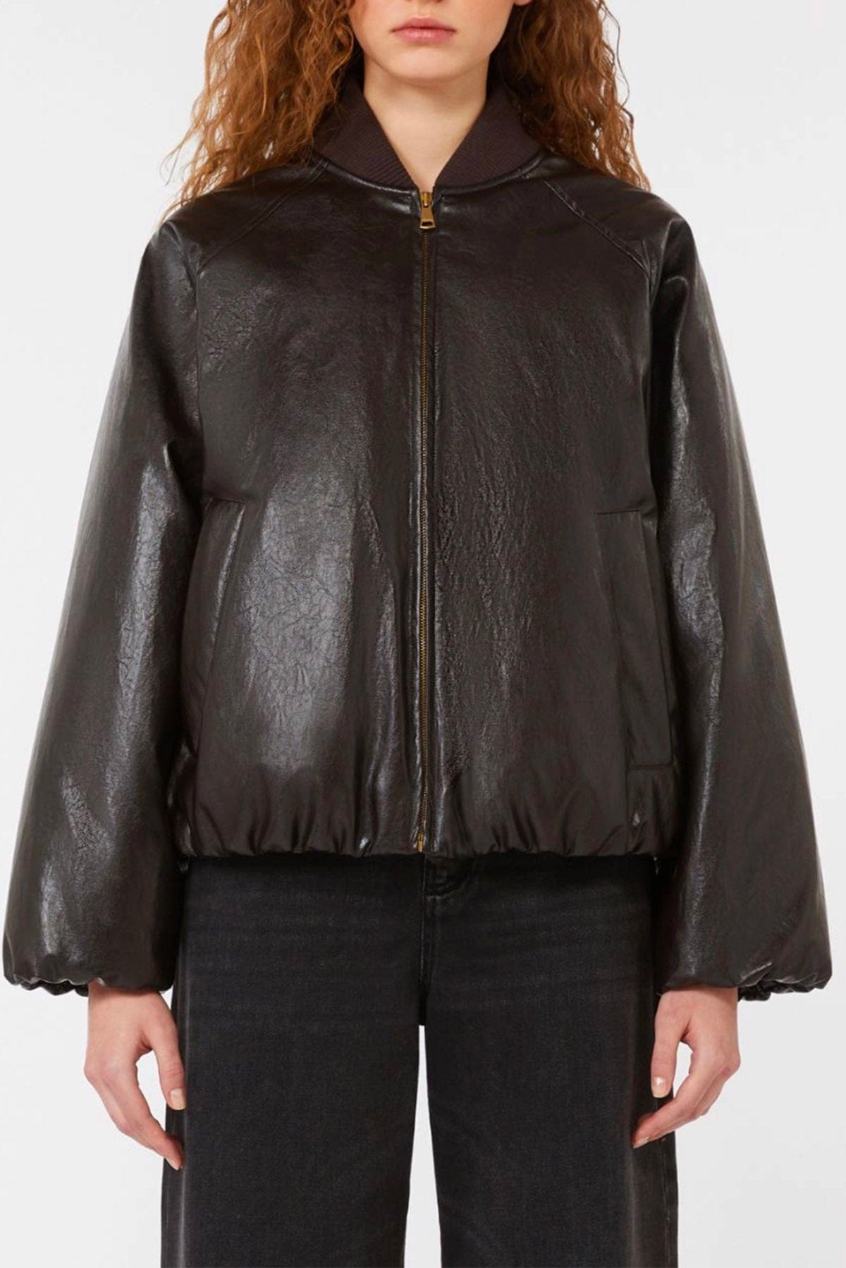 MAXMARA&#39;S BRANDS IMBOTTITO CORTO  Imbottito corto cioccolato Weekend Max Mara Potente