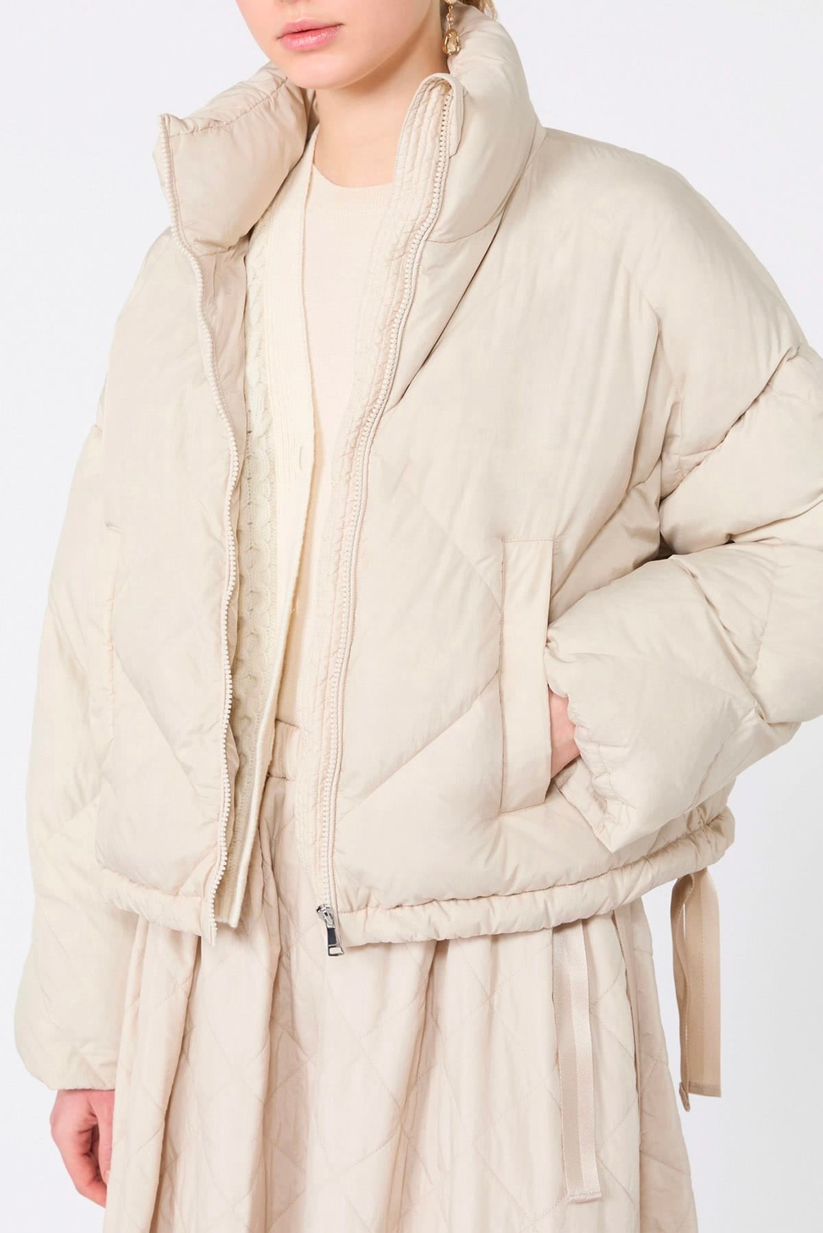 MAXMARA'S BRANDS IMBOTTITO CORTO  Imbottito corto donna panna Max Mara Weekend Wkdedito