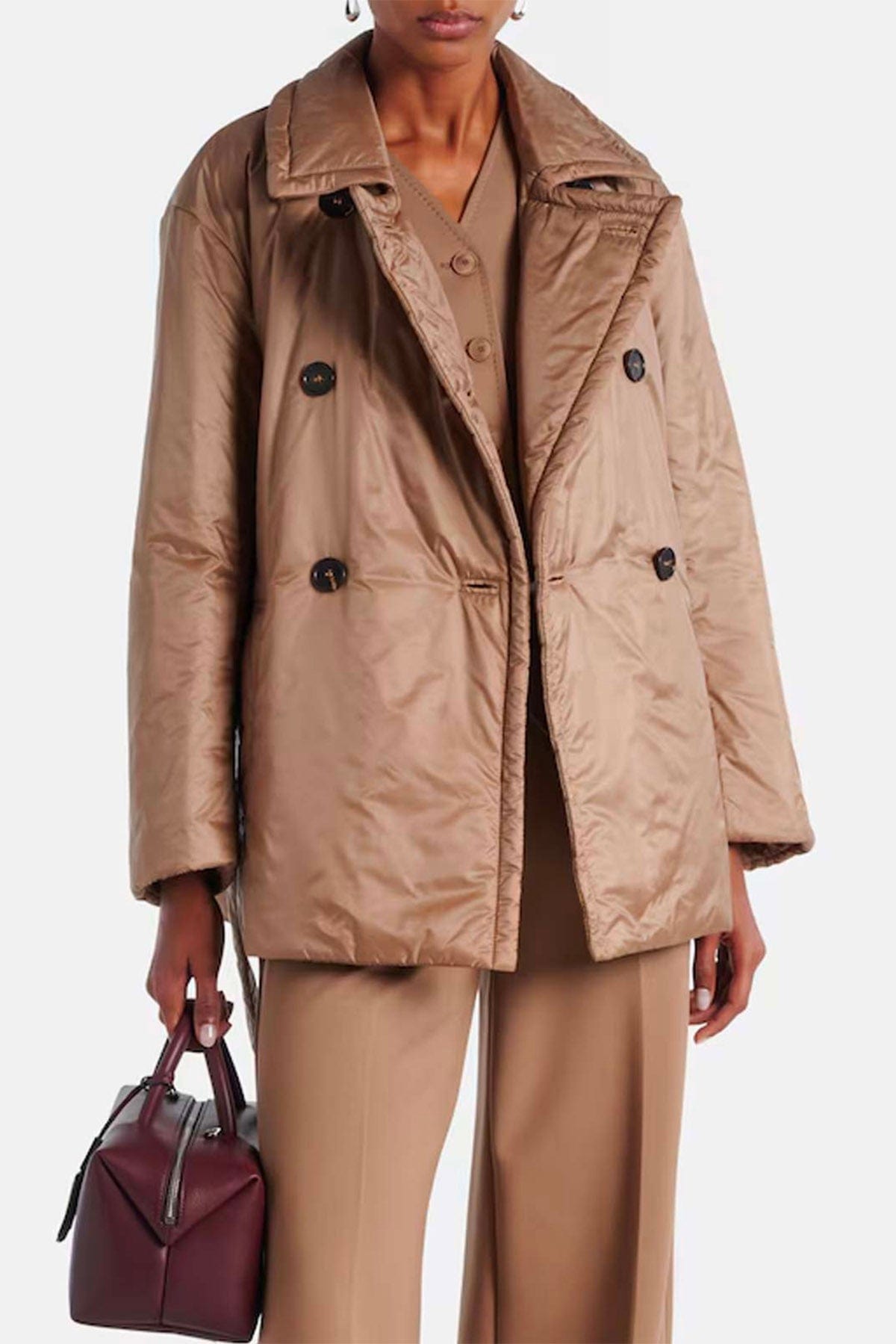 MAXMARA'S BRANDS IMBOTTITO CORTO  MIELE / 34 Imbottito doppiopetto donna Max Mara The Cube Calla