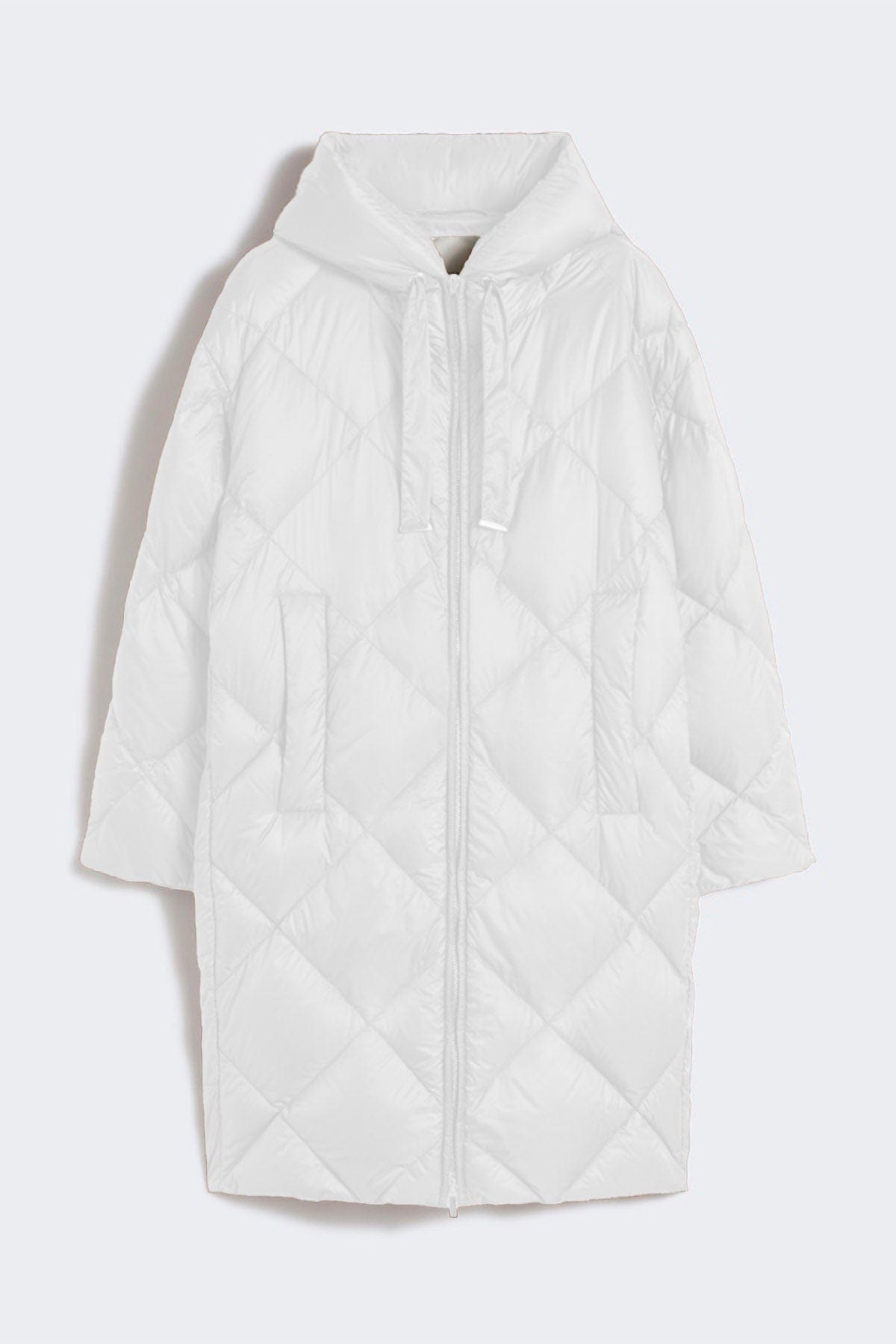 MAXMARA'S BRANDS IMBOTTITO LUNGO BIANCO LATTE / 34 Imbottito lungo reversibile donna Max Mara The Cube Trefe