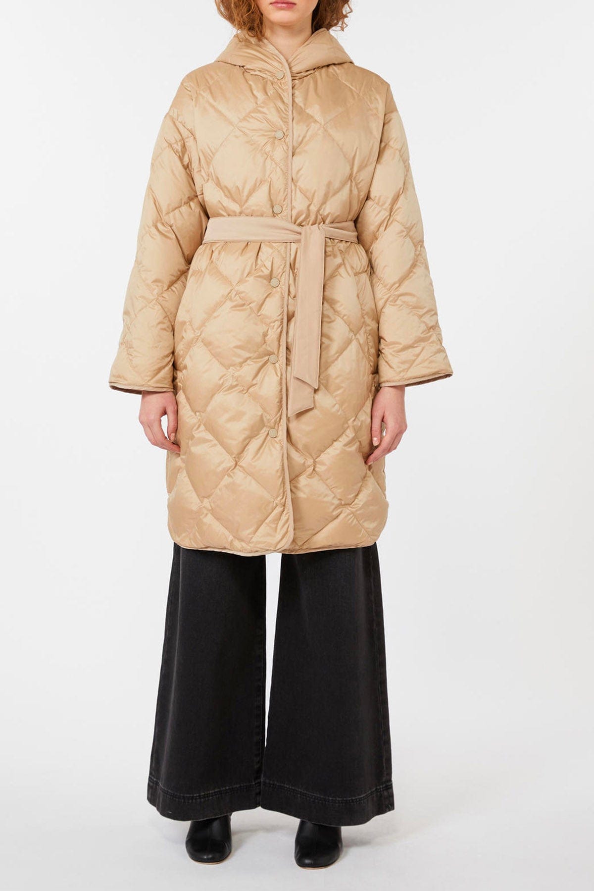 MAXMARA&#39;S BRANDS IMBOTTITO LUNGO CHIARO / 34 Piumino lungo donna Max Mara Weekend Banfy