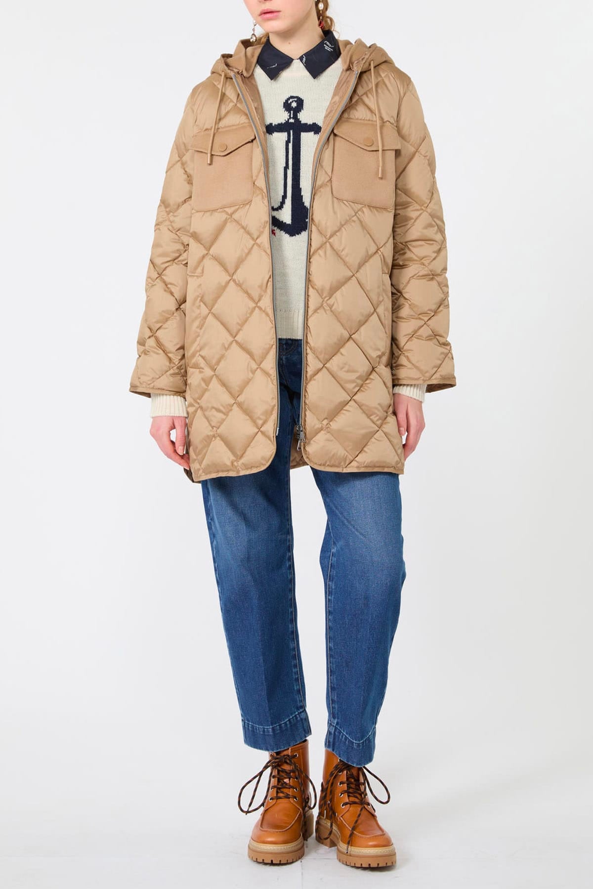 MAXMARA'S BRANDS IMBOTTITO LUNGO Imbottito corto antigoccia donna Max Mara Weekend Wkdfidato