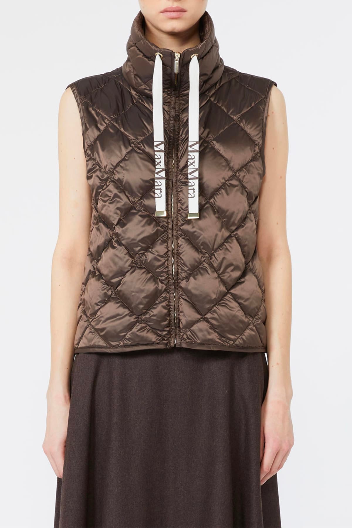 MAXMARA'S BRANDS IMBOTTITO SMAN BRONZO / 34 Gilet cento grammi imbottito antigoccia Max Mara The Cube Tregic