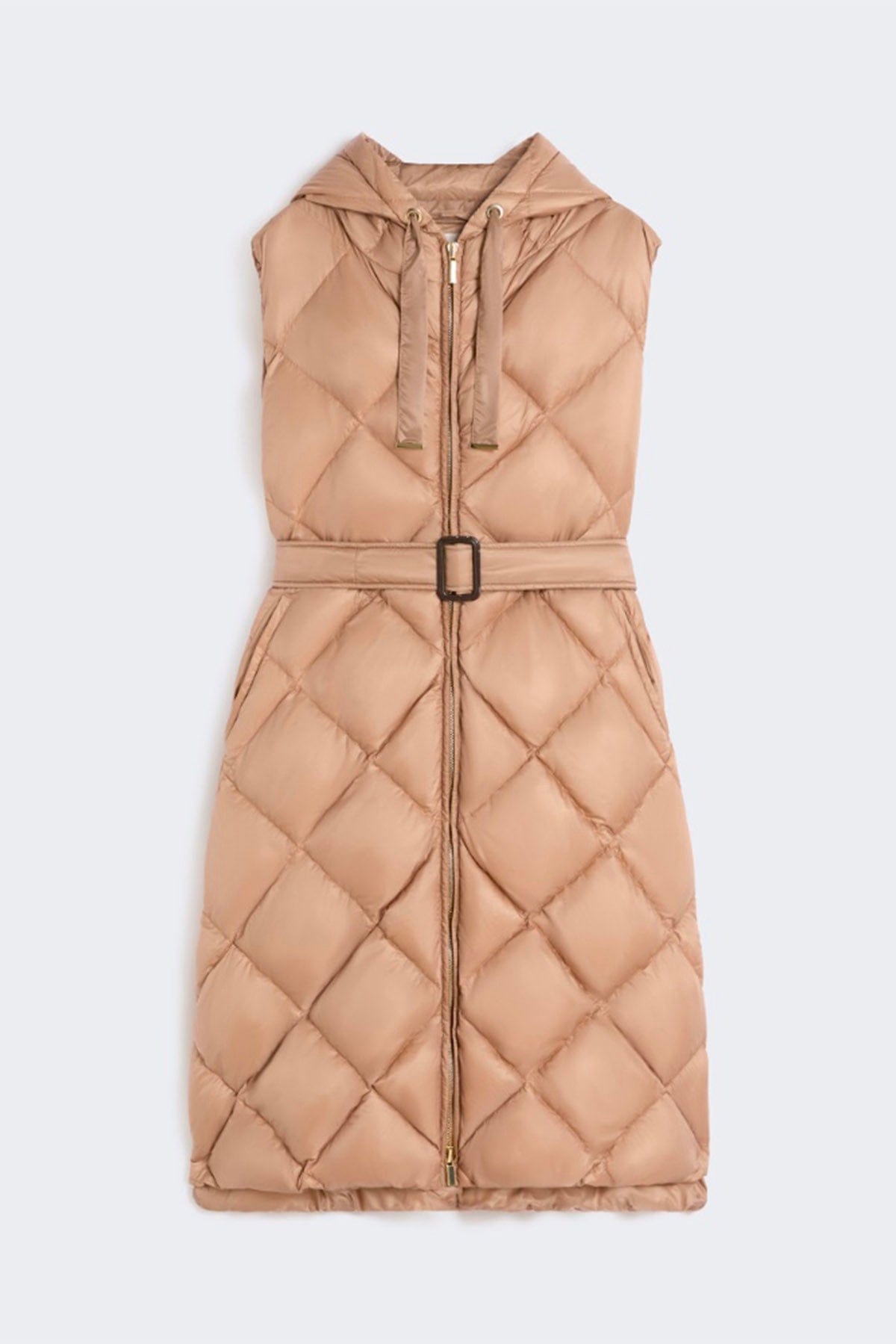 MAXMARA'S BRANDS IMBOTTITO SMAN CAMMELLO / 34 Gilet lungo imbottito donna Max Mara The Cube Tregil