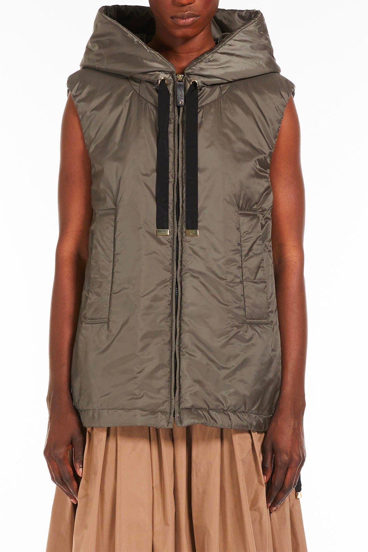 MAXMARA&#39;S BRANDS IMBOTTITO SMAN CLAY / 34 Gilet imbottito donna Max Mara The Cube Greengo