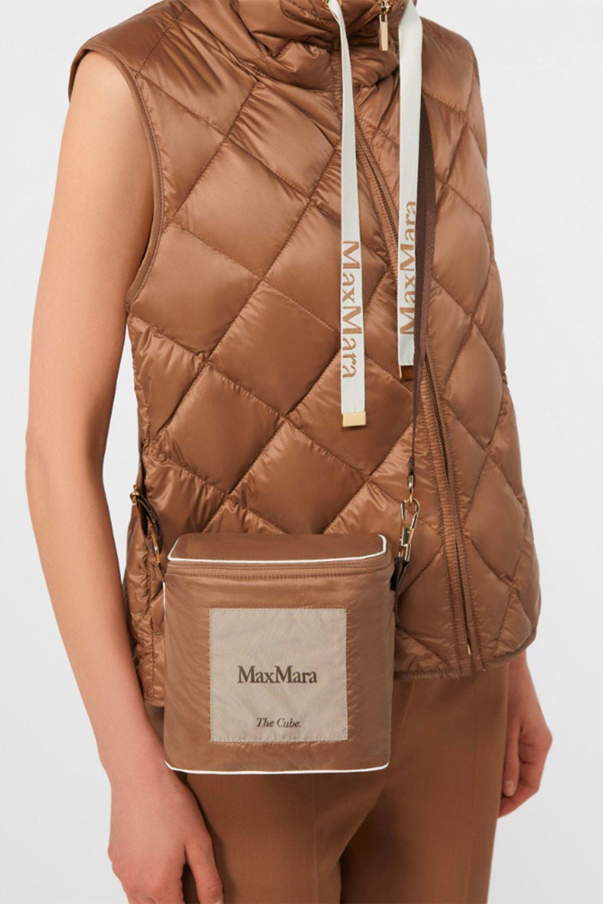 MAXMARA'S BRANDS IMBOTTITO SMAN CAMMELLO / 34 Gilet imbottito donna Max Mara The Cube Tregic
