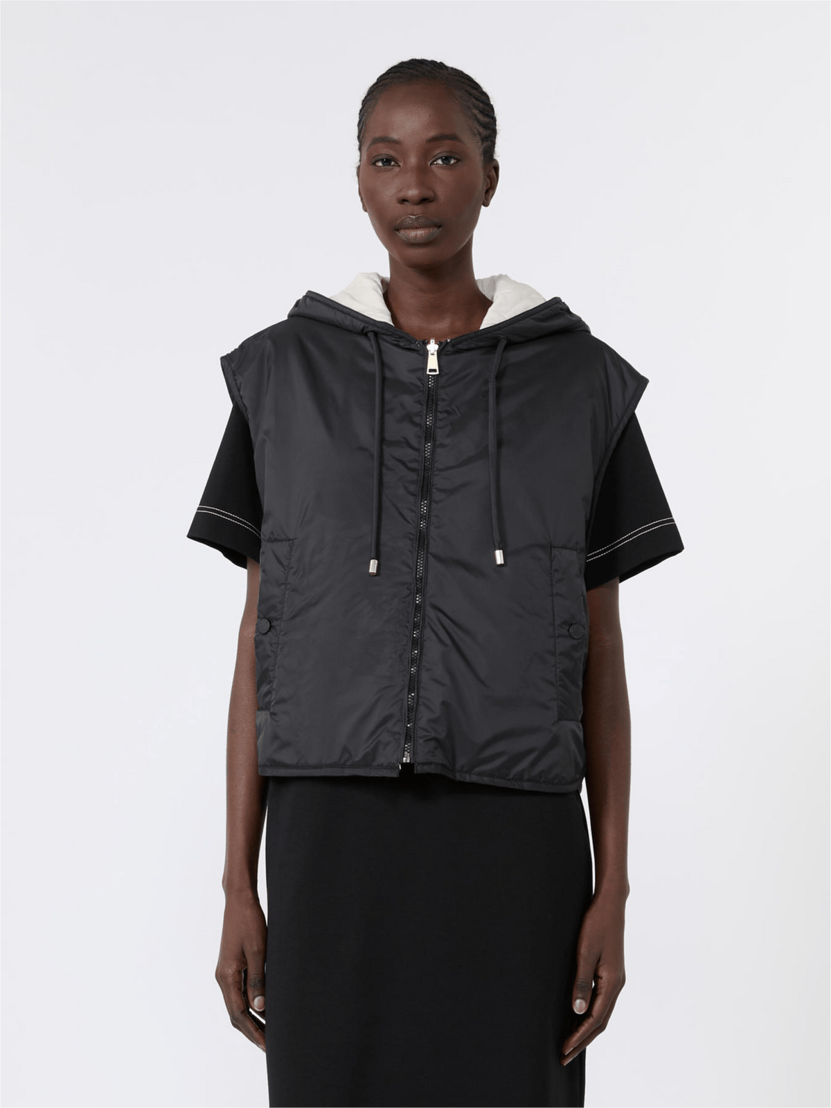 MAXMARA'S BRANDS IMBOTTITO SMAN Gilet imbottito donna nero Max Mara Weekend Wkdaccenni