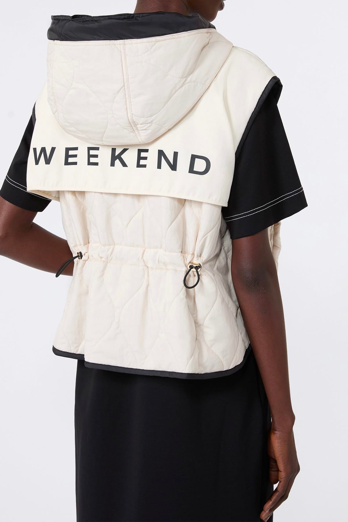 MAXMARA'S BRANDS IMBOTTITO SMAN Gilet imbottito donna nero Max Mara Weekend Wkdaccenni