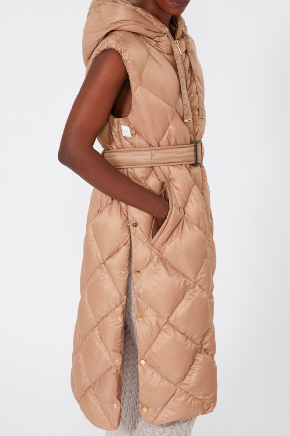 MAXMARA&#39;S BRANDS IMBOTTITO SMAN Gilet lungo imbottito donna Max Mara The Cube Tregil