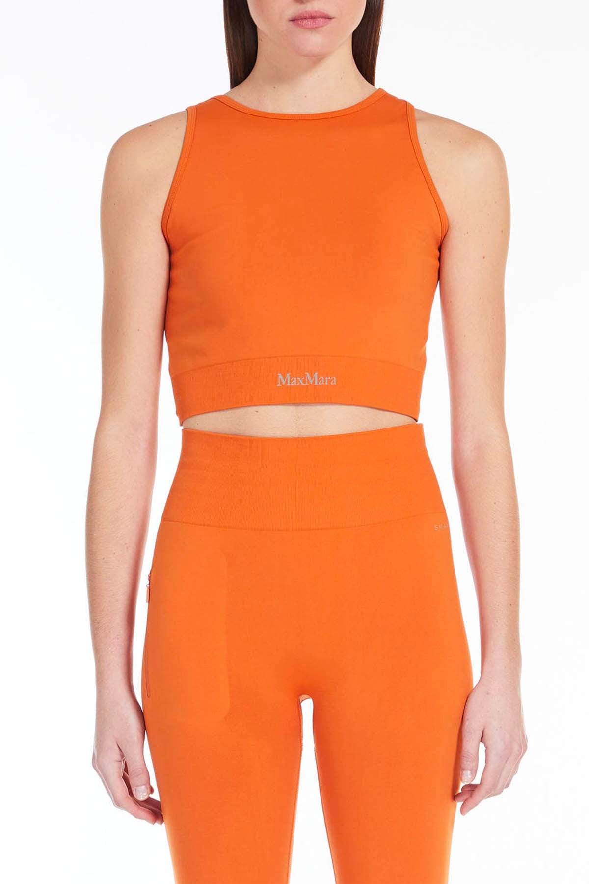 MAXMARA&#39;S BRANDS MAGLIA-CANOTTIERA-TOP  ARANCIO / XXS Top in Maglia Max Mara Leisure Urago