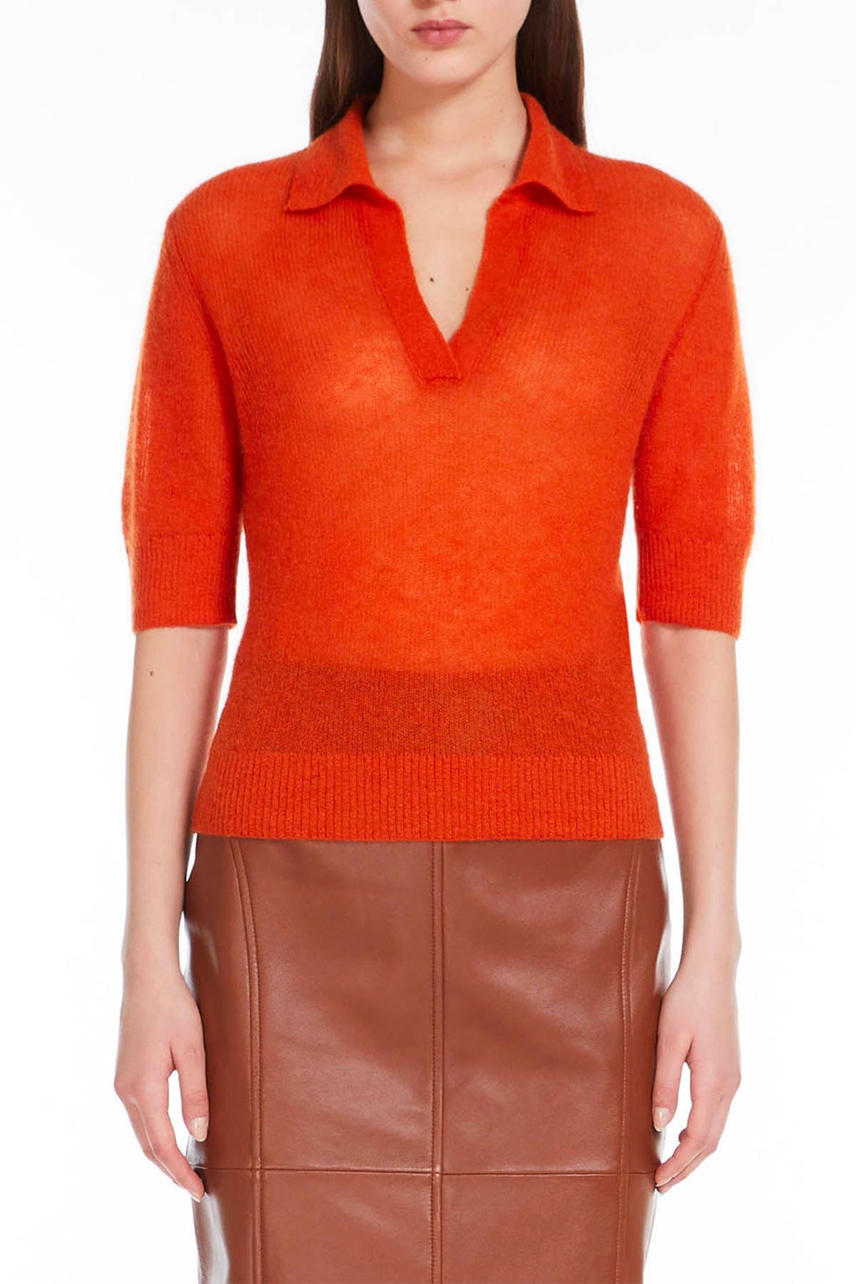 MAXMARA'S BRANDS MAGLIA-CANOTTIERA-TOP  ARANCIONE ZUCCA / XXS Maglia Donna Max Mara Studio Pablo