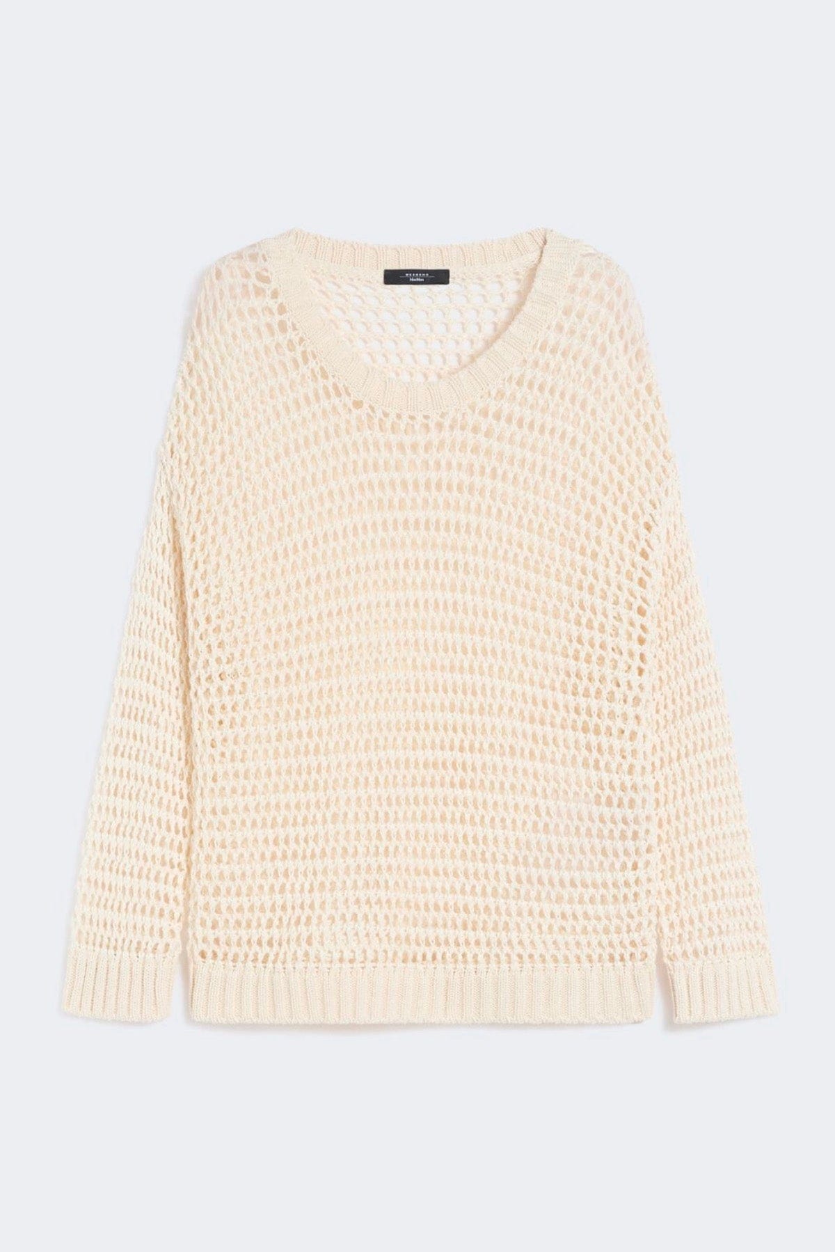 MAXMARA'S BRANDS MAGLIA-CANOTTIERA-TOP  BIANCO ECRU / XXS Maglia in lino e cotone Weekend Max Mara Wkdonirica