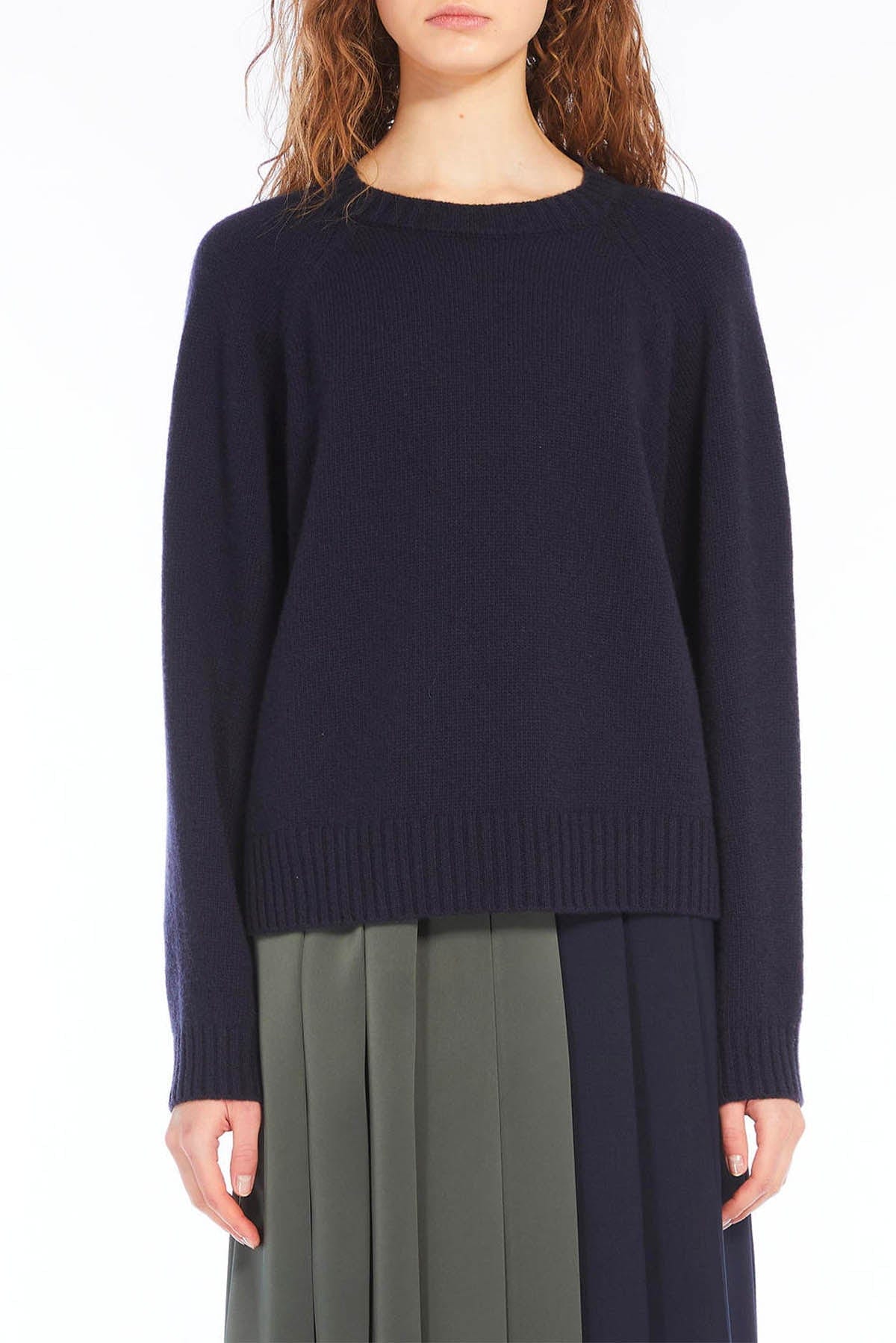 MAXMARA&#39;S BRANDS MAGLIA-CANOTTIERA-TOP  BLU NAVY / XXS Maglia in Lana Donna Weekend Max Mara Gabbia