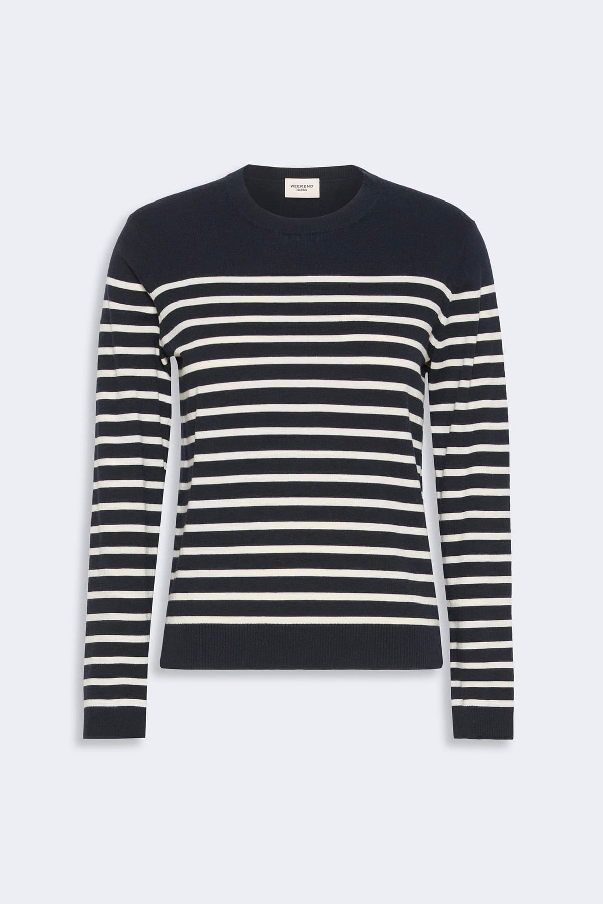 MAXMARA'S BRANDS MAGLIA-CANOTTIERA-TOP  BLU RIGATO / XXS Maglia rigata donna Max Mara Weekend Wkdsicilia